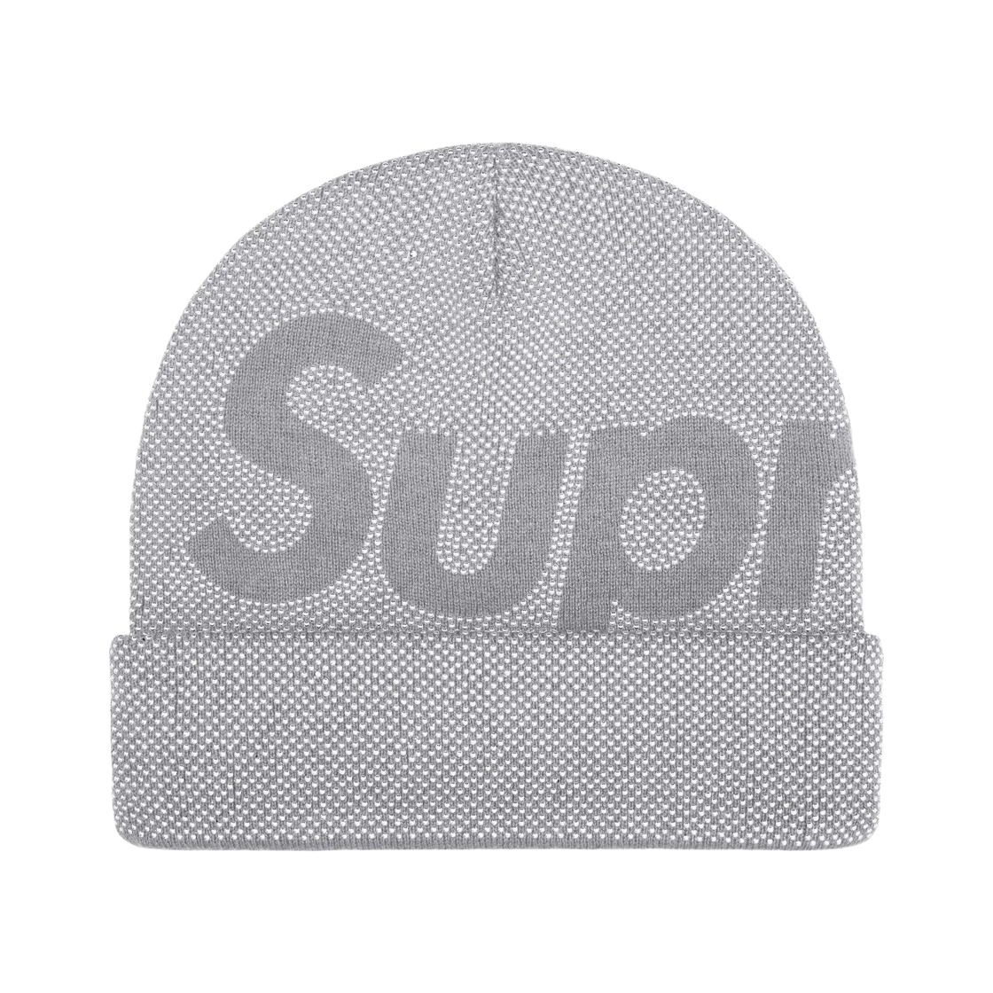 - Supreme Studded Knockout Big Logo Beanie Heather Grey - 25FW