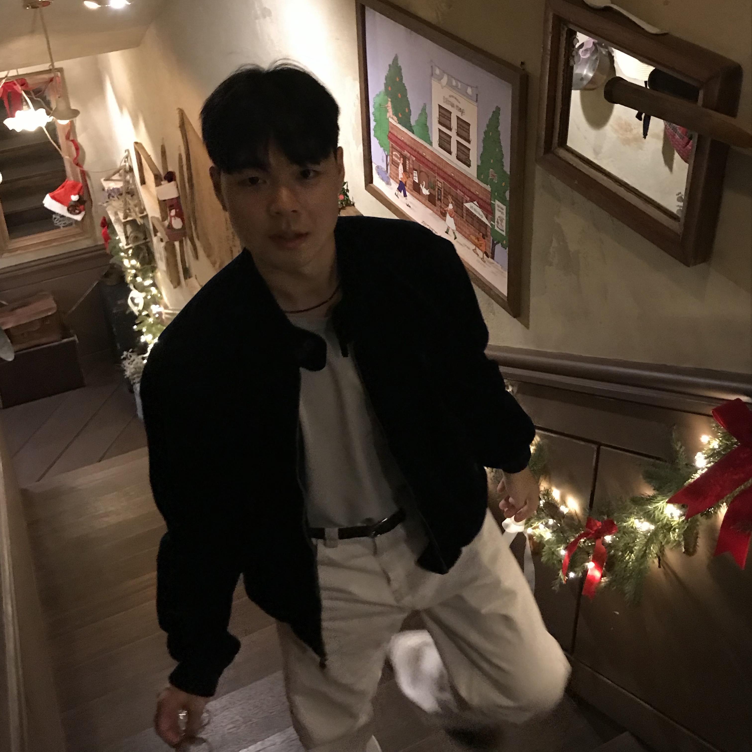 [20% 적립] Polo Ralph Lauren Twill Jacket Collection Navy - 25SS 착용 스타일 - 1