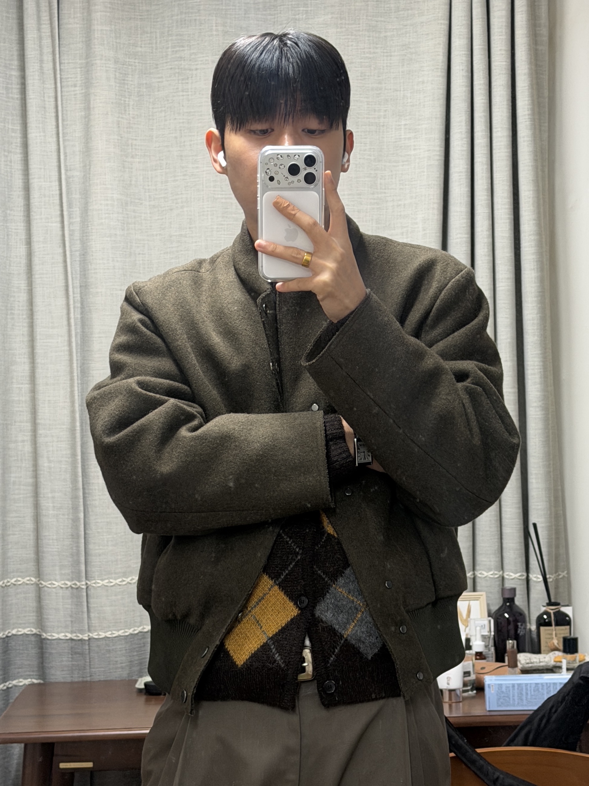 Comme des Garcons Homme Plus Nylon Backpack Large Black, SERIES x UNAFFECTED M90 ECWCS Down Parka Dark Gray 착용 스타일 - 4