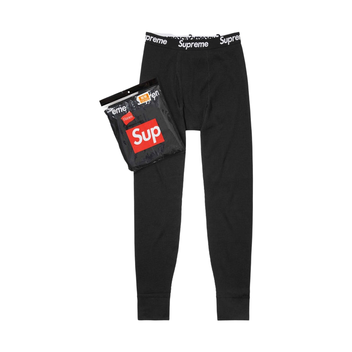 슈프림 헤인즈 써멀 팬츠 블랙 (1개입) - 25FW