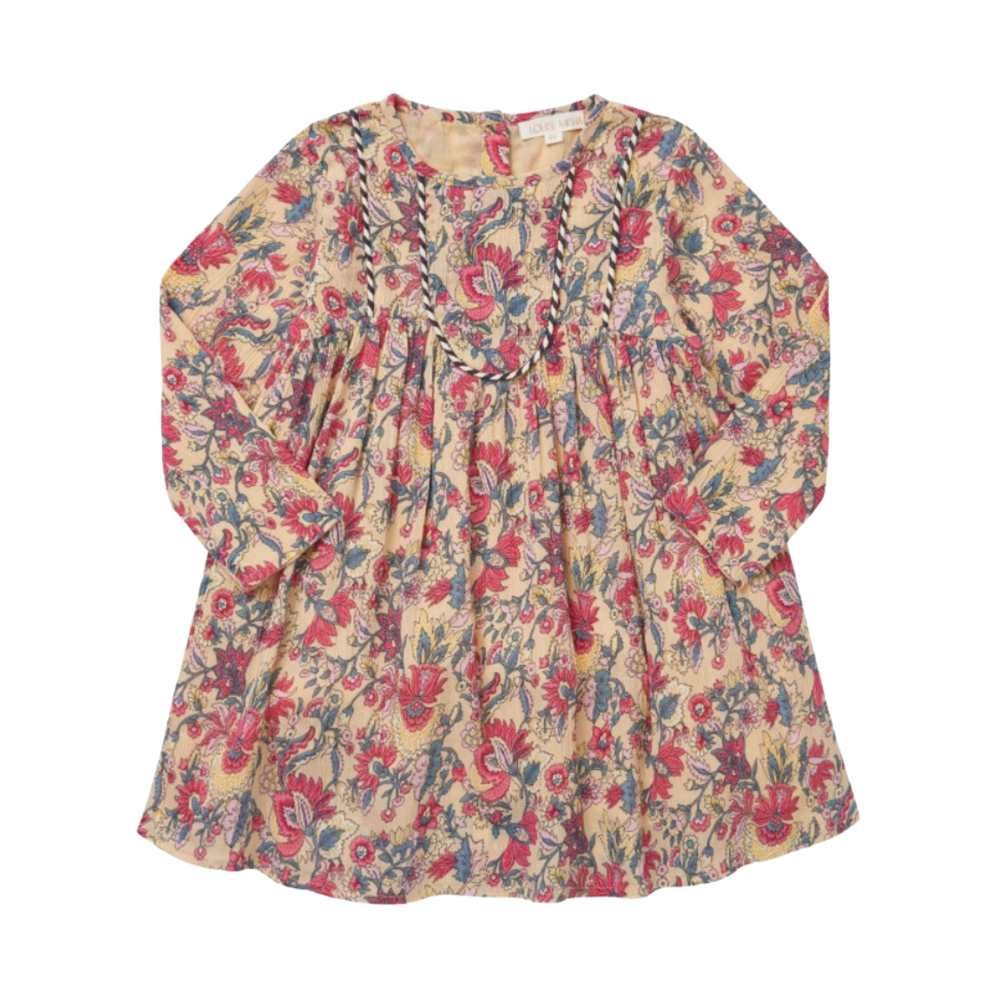 (키즈) 루이스 미샤 롤로타 플로럴 드레스 핑크((Kids) Louise Misha Roulotta Floral Dress Pink)