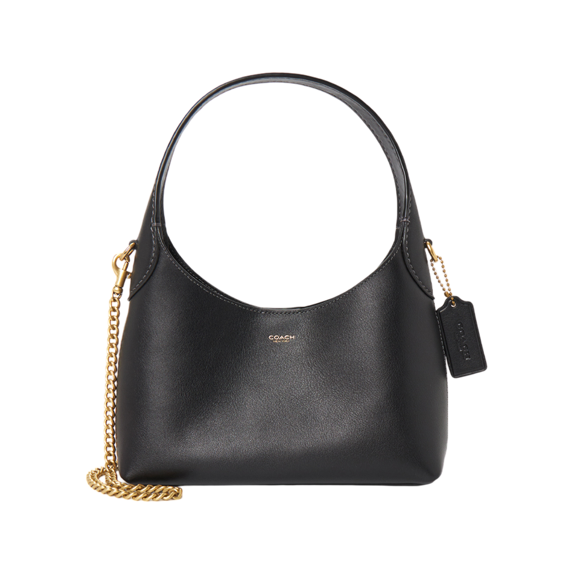 CW614-B4BK Coach Brooklyn 23 Chain Shoulder Bag Black