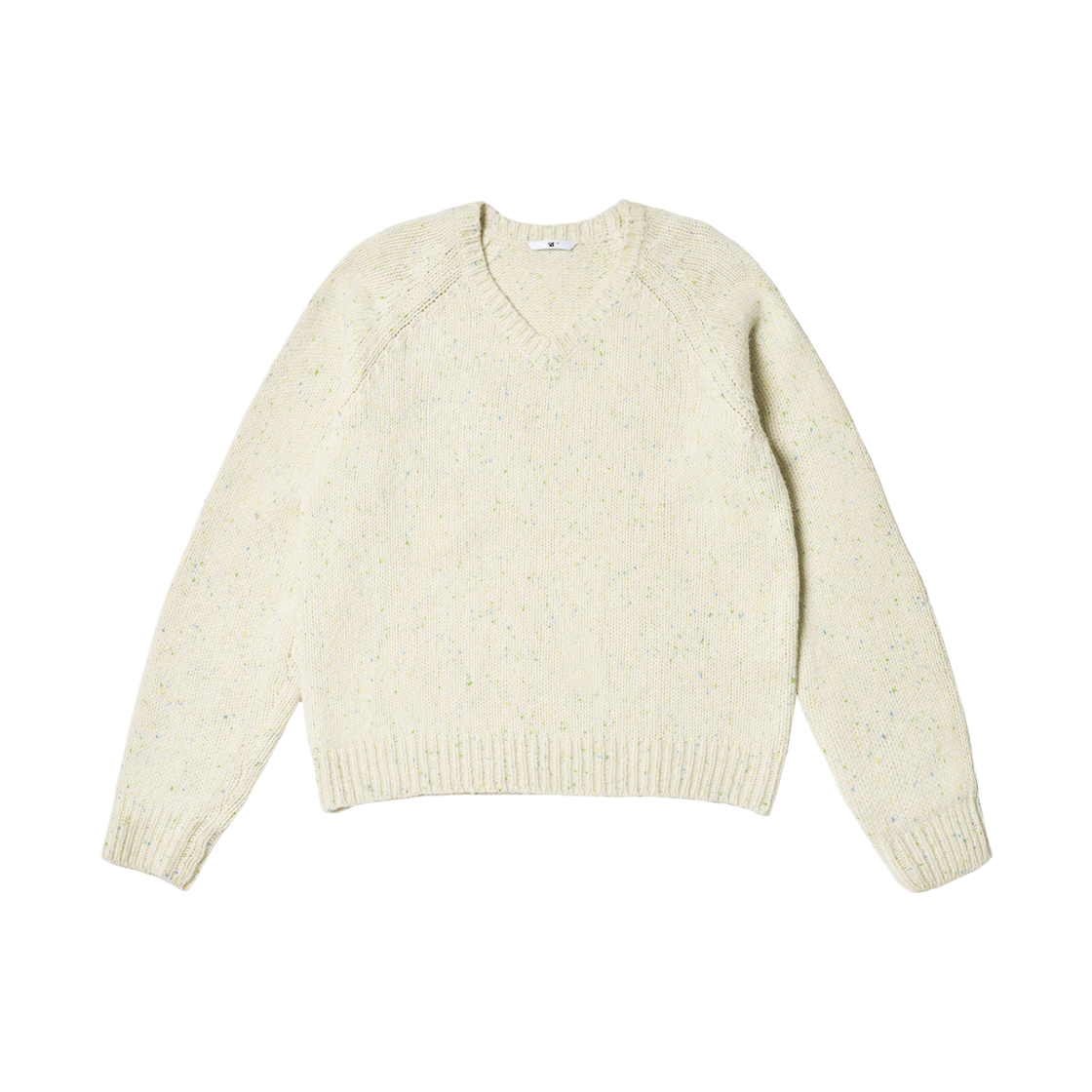 에스티유 슈퍼파인 울 브이넥 니트 인 크림(STU Super Fine Wool V-Neck Knit In Cream)