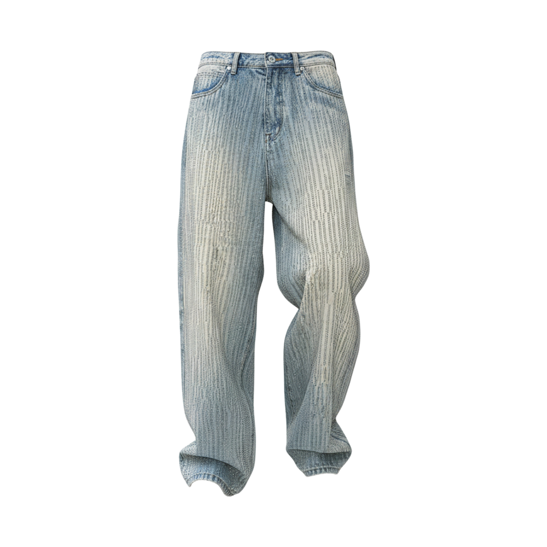 ST-25FW-LP-BU-16 STEEPC Bomb*Glitter Baggy Jeans