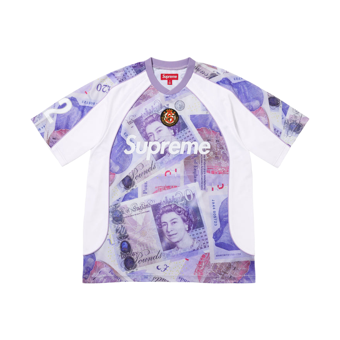 슈프림 파운즈 사커 저지 화이트 - 25FW