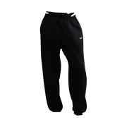 (W) Nike NSW Phoenix Fleece High-Waisted Oversized Sweatpants Black Sail - Asia