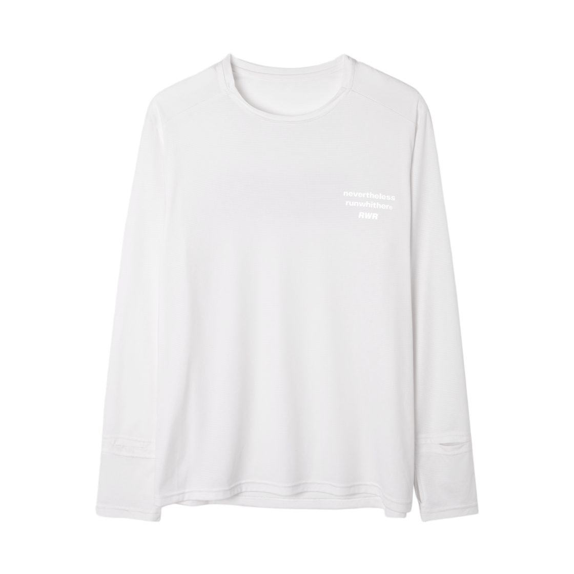 [KREAM 단독] 런위더 워치홀 슬리브 화이트([KREAM 단독] runwhither Watch-Hole Sleeve White)