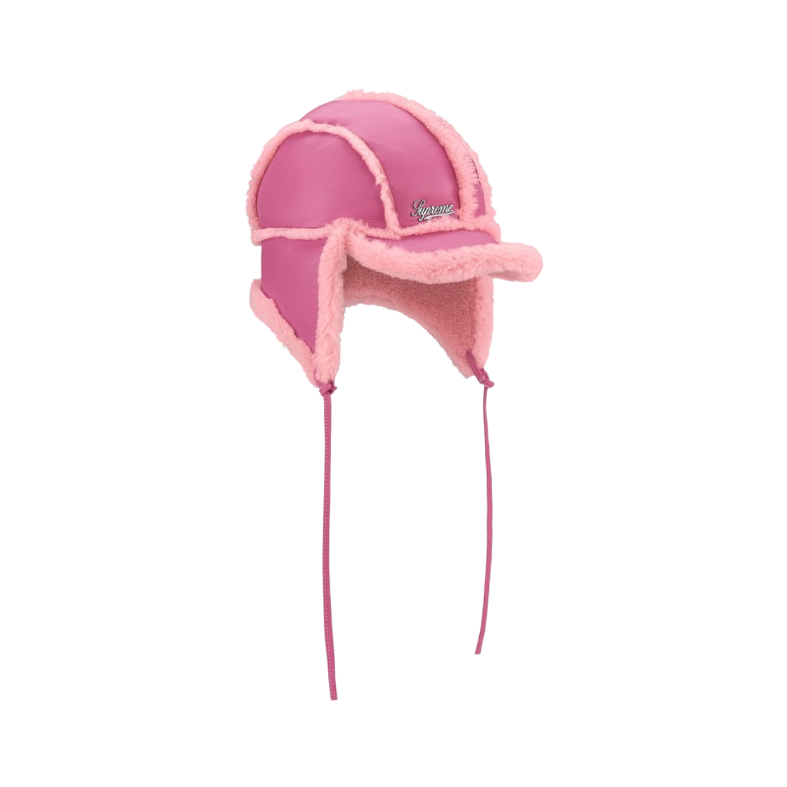 슈프림 셔링 라인드 이어플랩 캡 핑크 - 25FW(Supreme Shearling Lined Earflap Cap Pink - 25FW) - 2