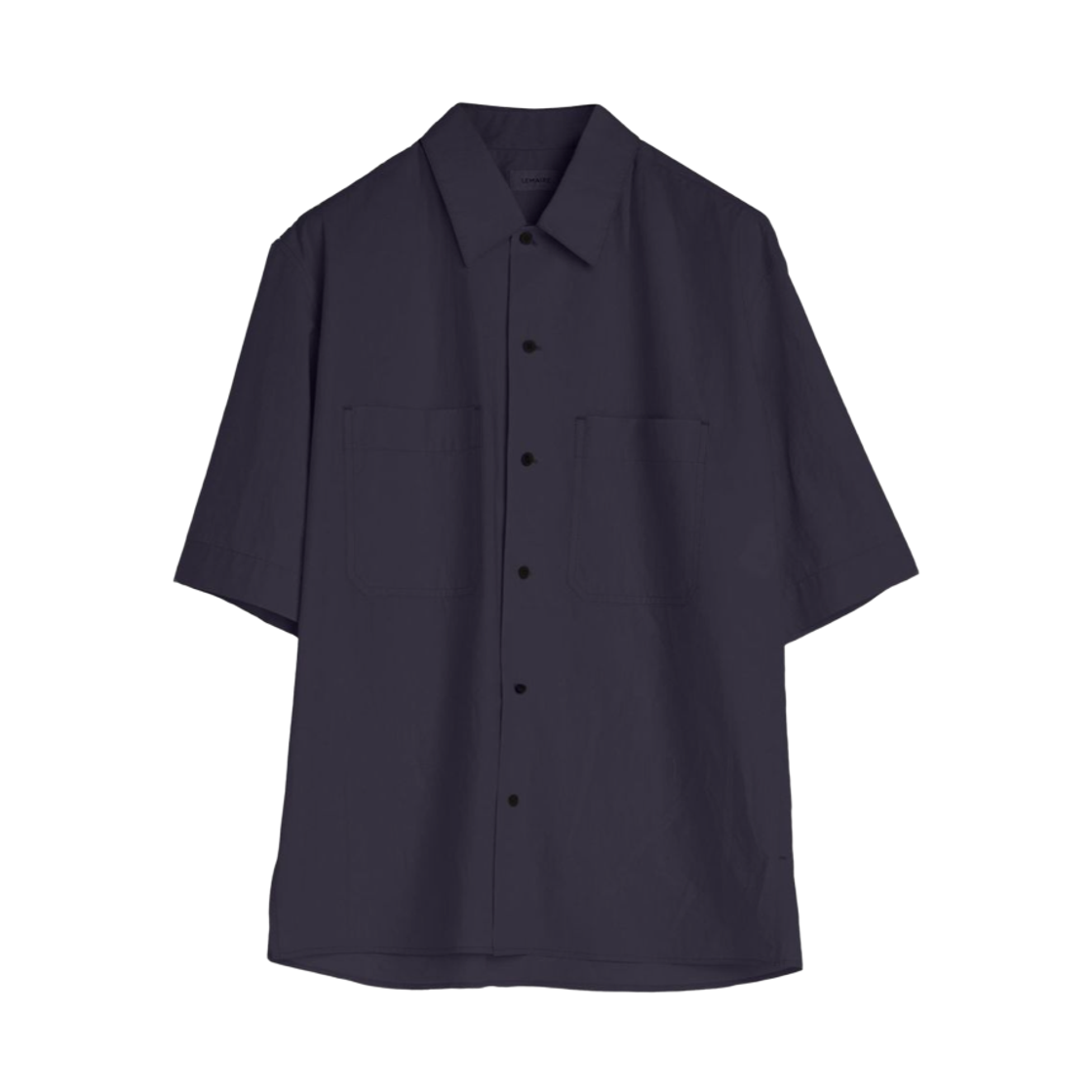 SH1175-LF1364-980 Lemaire Chemise Convertible Shirt Charcoal