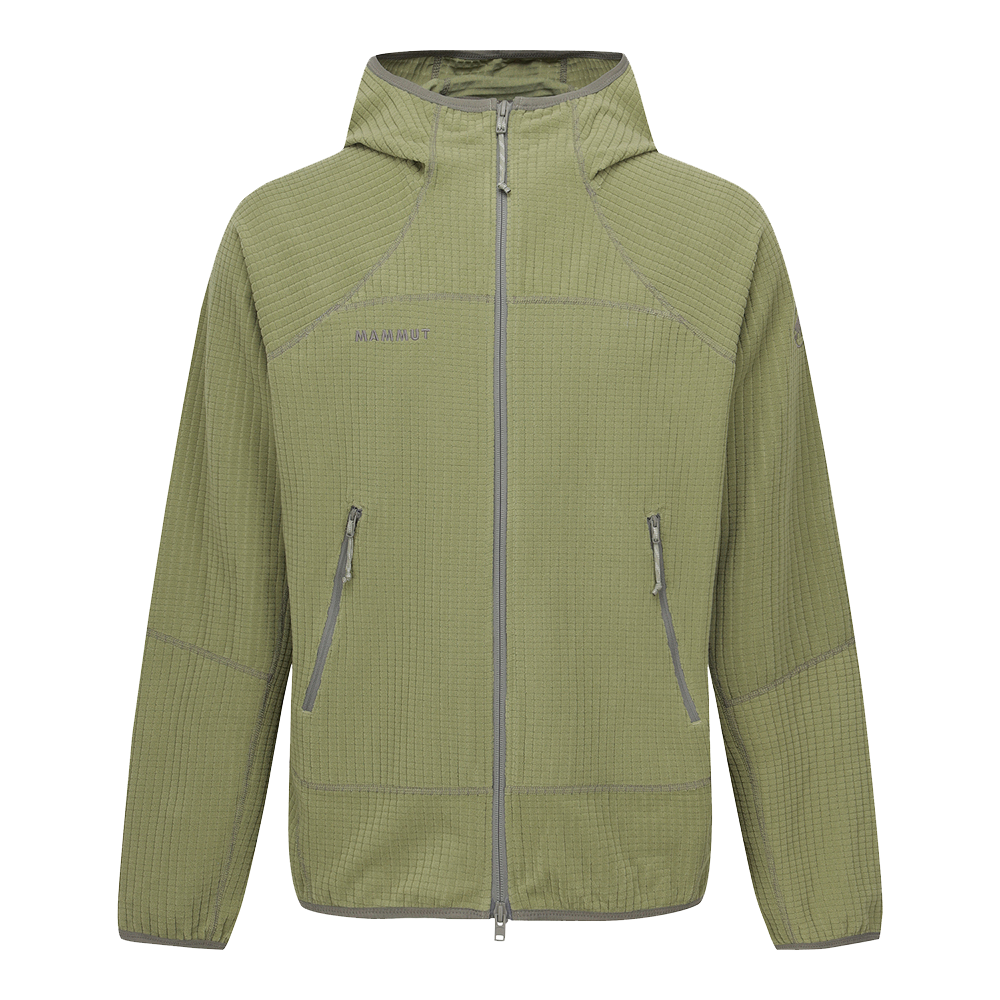 M11E6FT102 MAMMUT Grid ML Hooded Jacket Men Khaki