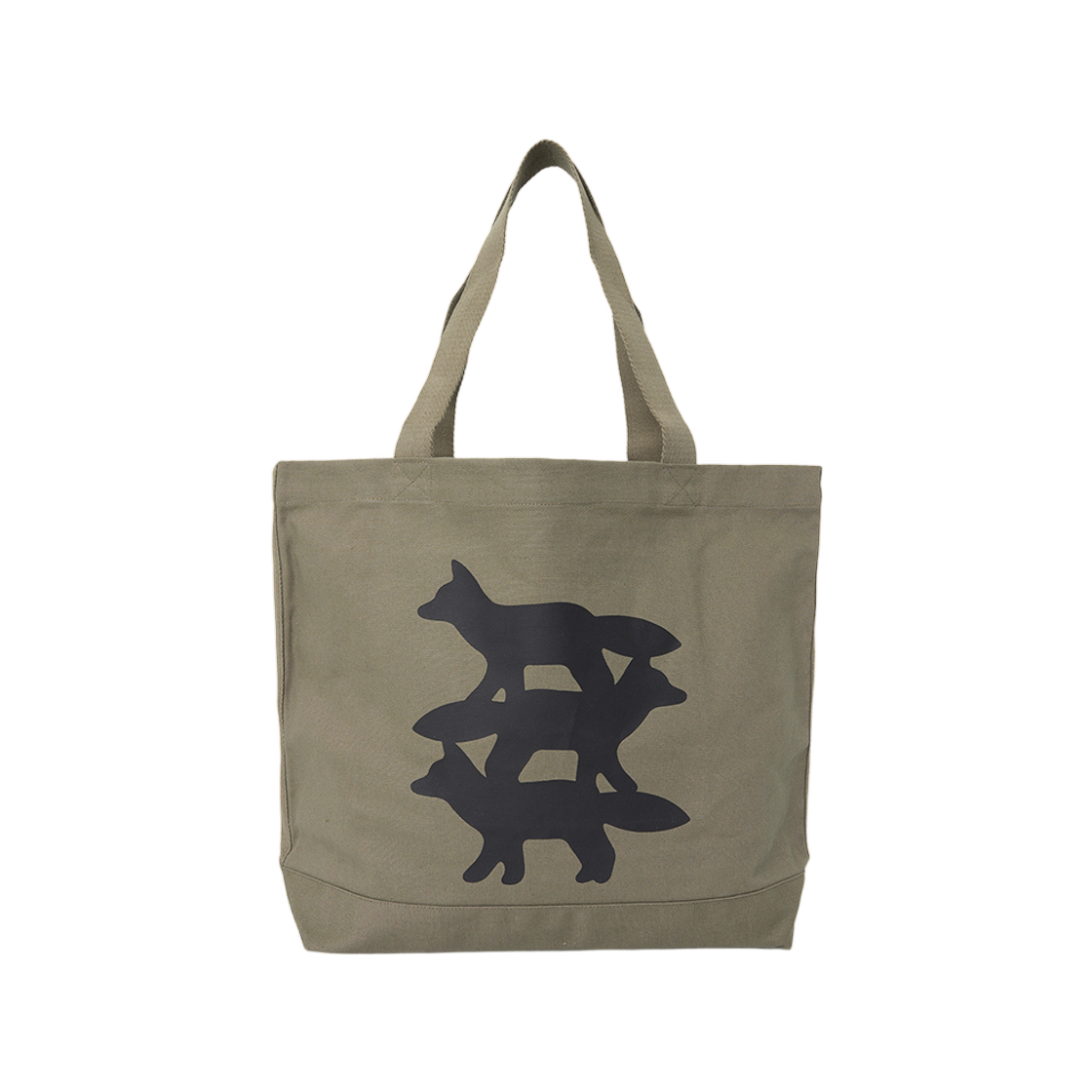 PM05105WW9042-0301 Maison Kitsune Stunt Fox Tote Bag Brown