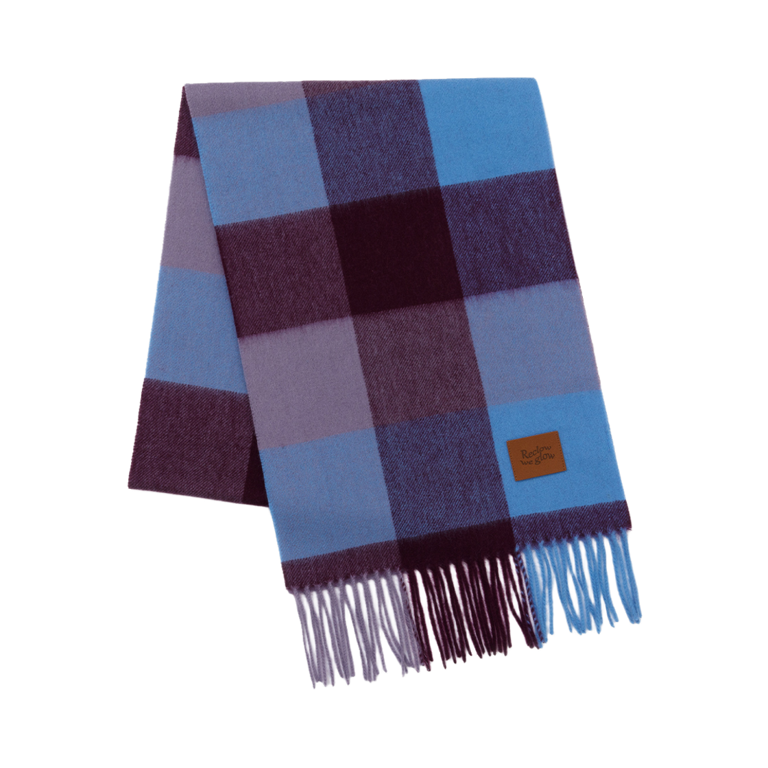 리끌로우 소다팝 울 100% 머플러 블루베리(RECLOW Soda Pop Wool 100% Muffler Blueberry)