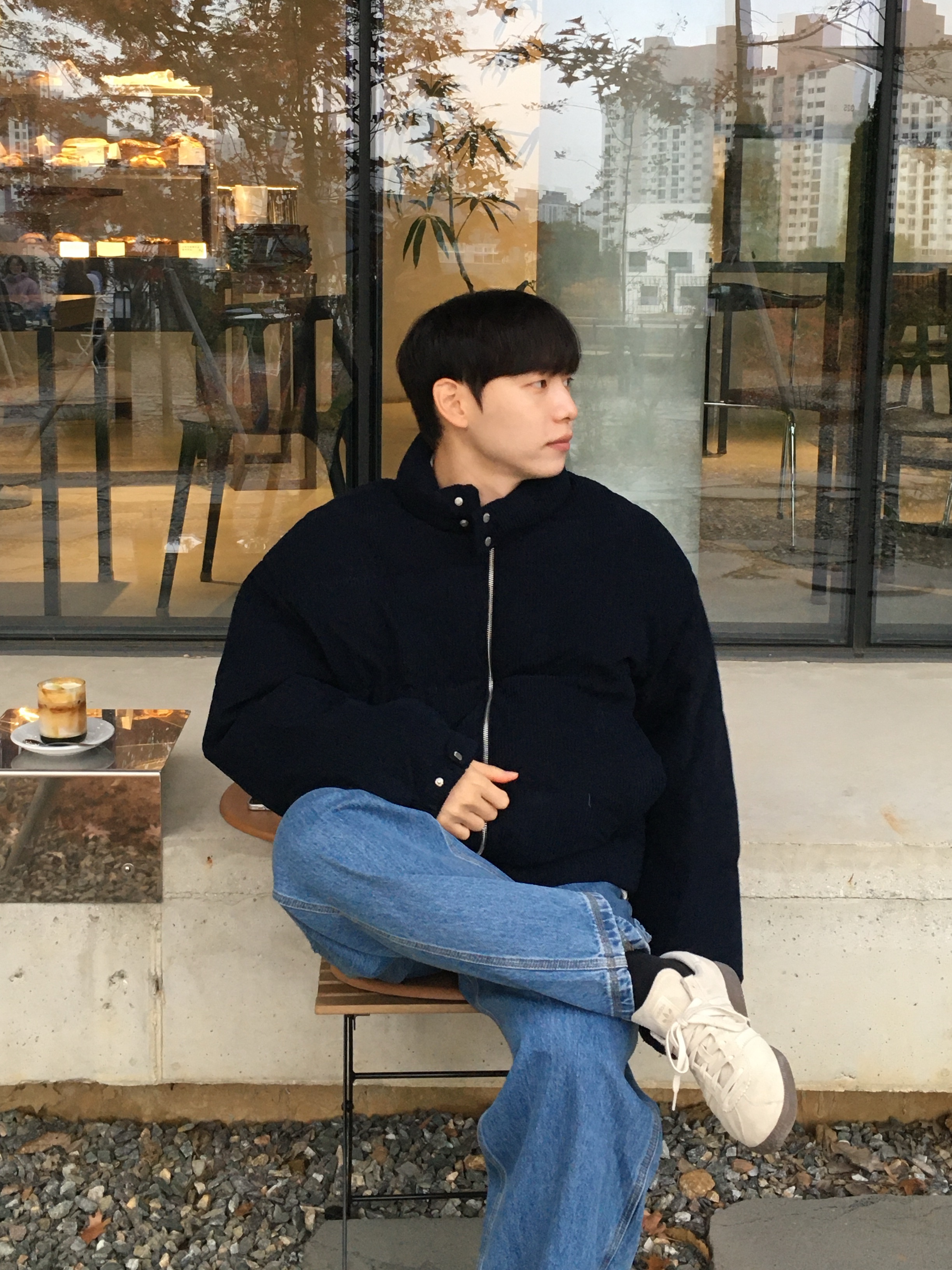 (W) Adidas Bern  White Gum 착용 스타일 - 1