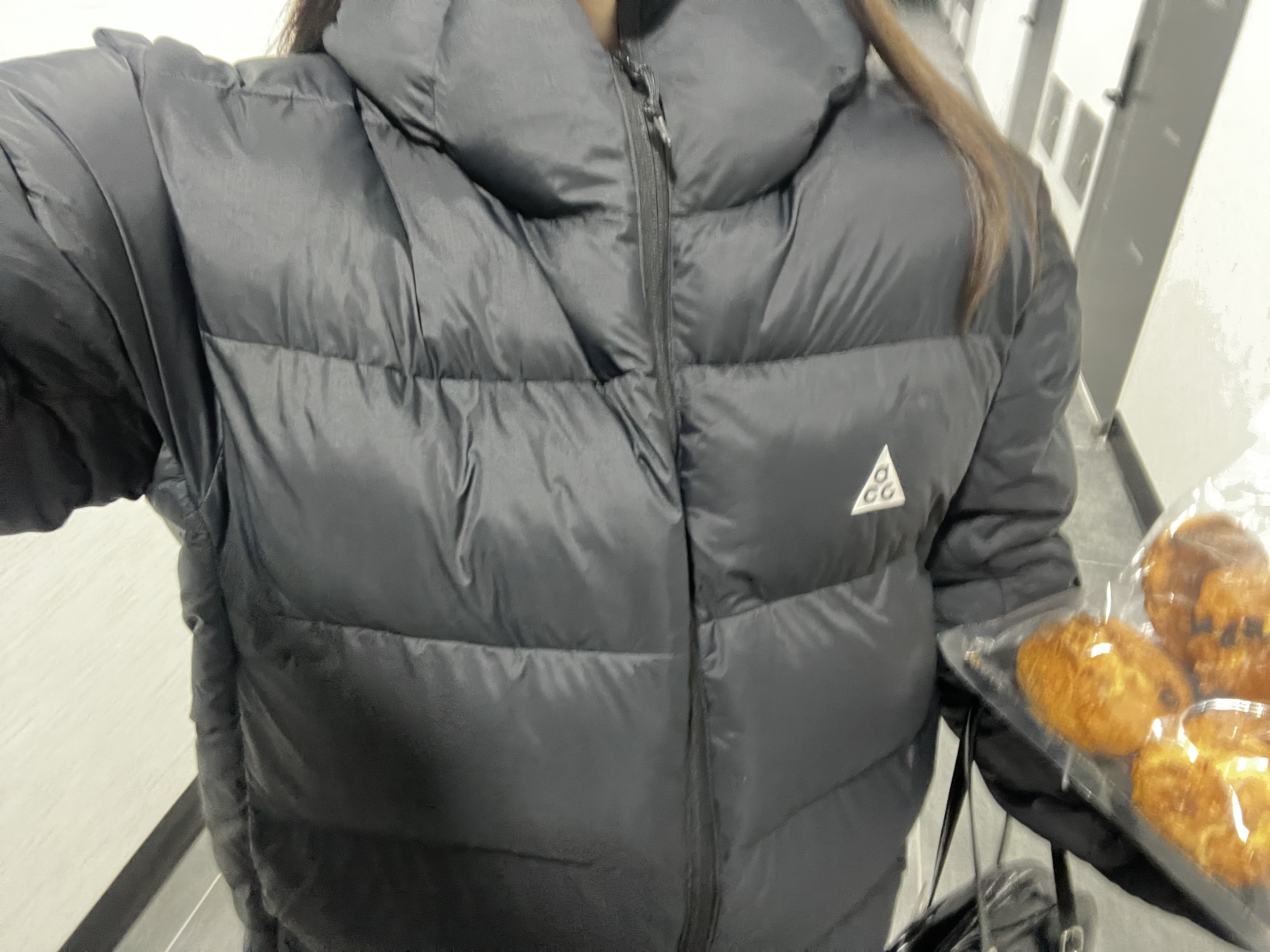 Nike ACG Therma-Fit ADV Lunar Lake Loose Hooded Jacket Black Summit White - Asia 착용 스타일