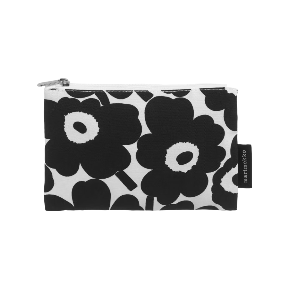 마리메꼬 카이카 미니 우니꼬 코스메틱 백 화이트 블랙(Marimekko Kaika Mini Unikko Cosmetic Bag White Black)