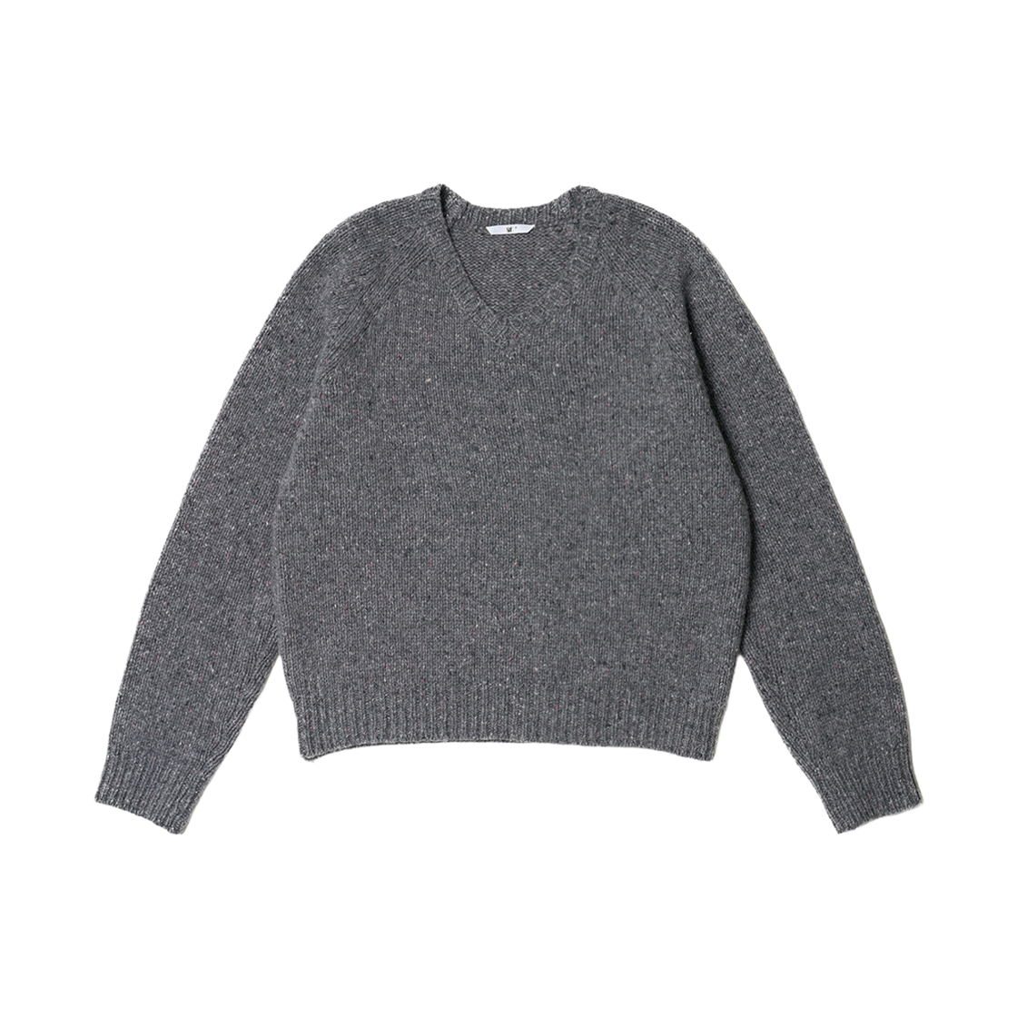에스티유 슈퍼파인 울 브이넥 니트 인 그레이(STU Super Fine Wool V-Neck Knit In Grey)