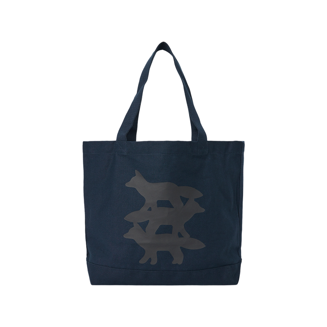 PM05105WW9042-0413 Maison Kitsune Stunt Fox Tote Bag Navy