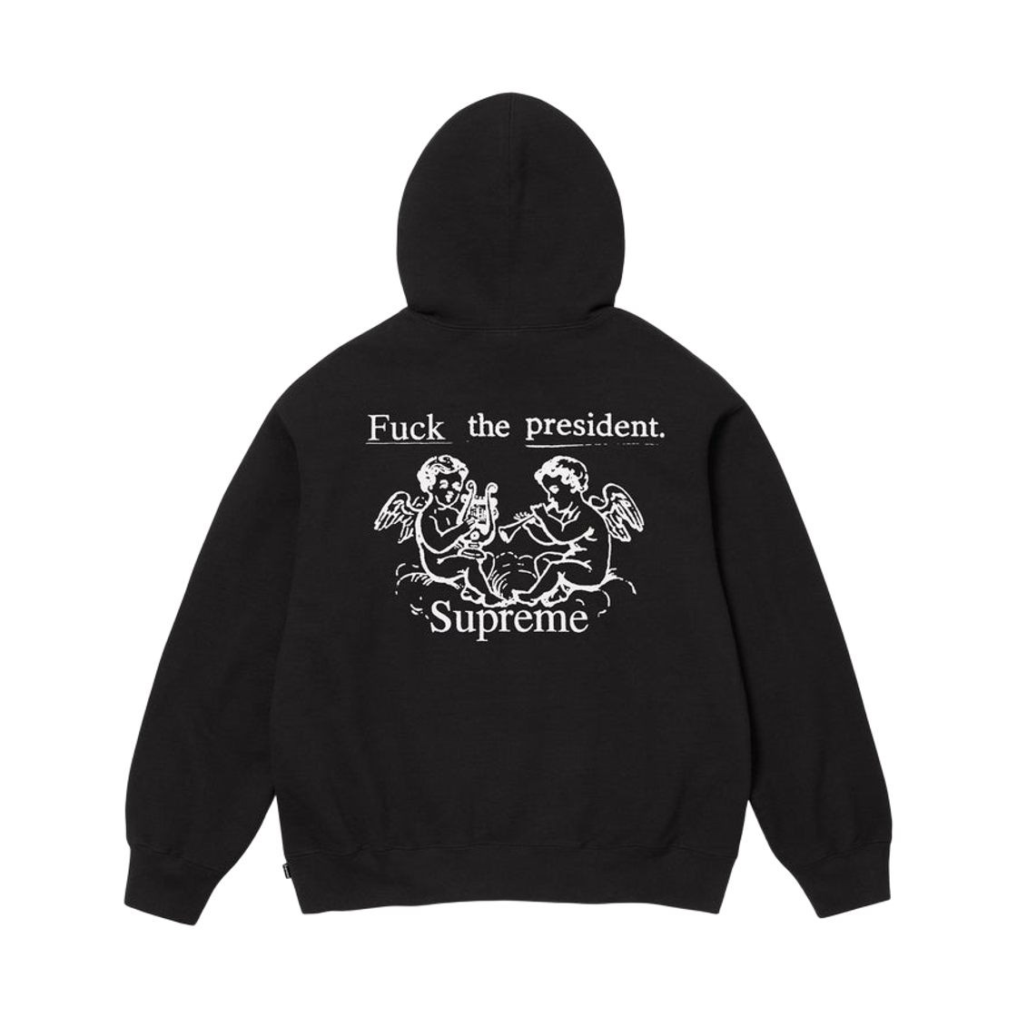 슈프림 프레지던트 후드 스웨트셔츠 블랙 - 25FW