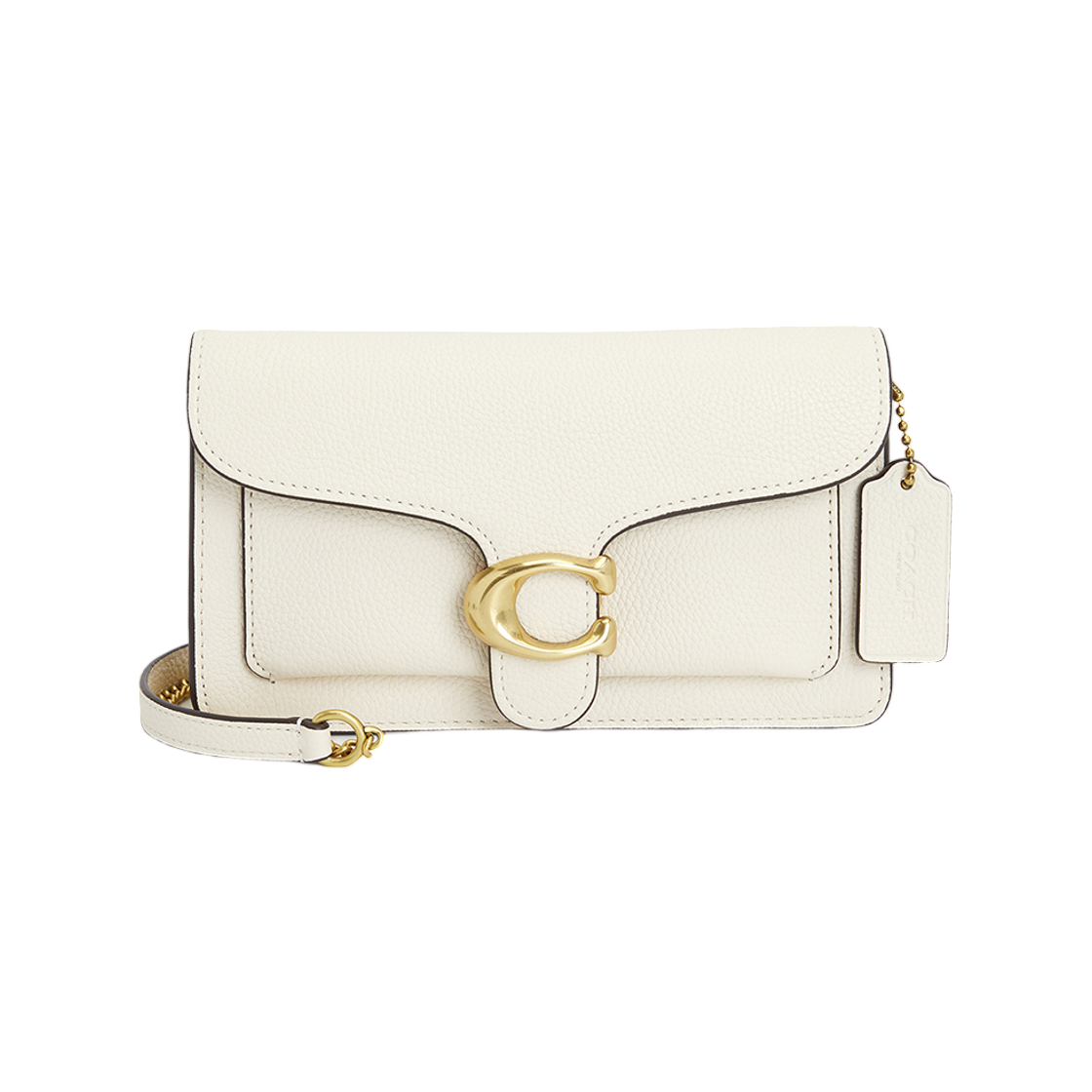 CE772-B4HA Coach Tabby Chain Clutch White