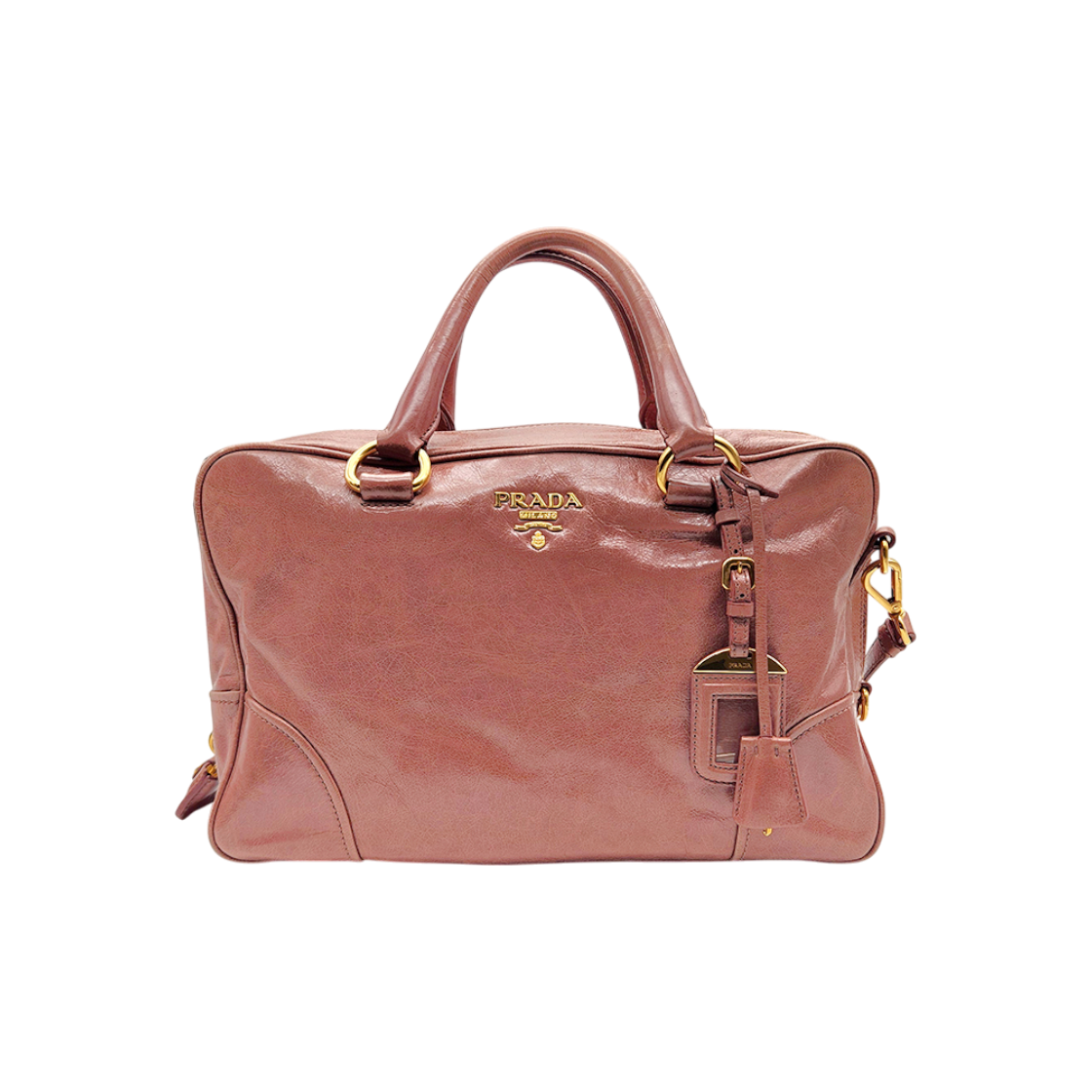 IT3KHL2VDN8H Prada Vitello Shine Tote & Shoulder Bag (BL0821)