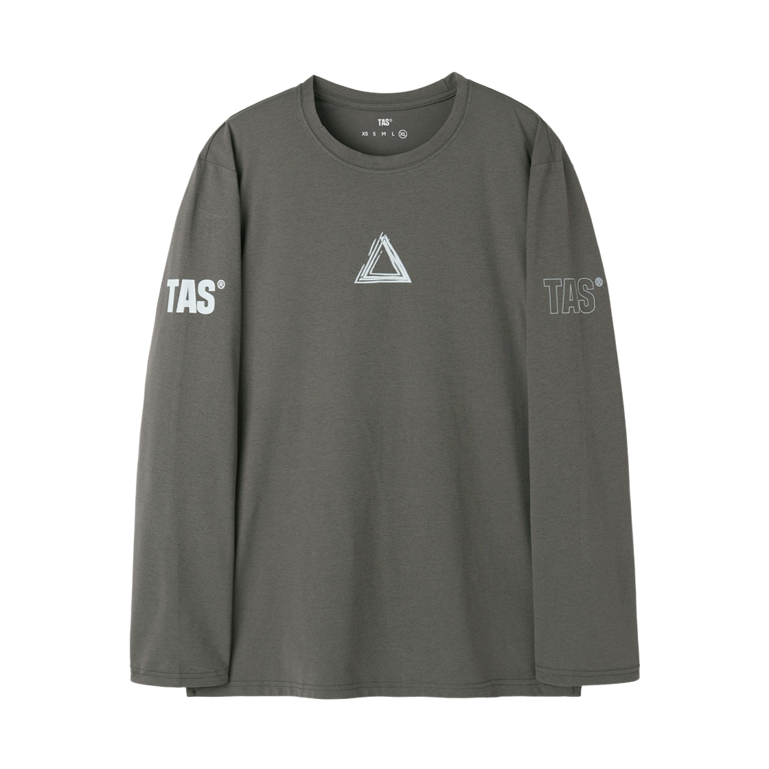 TOPS 003 TAS Sanctum Logo Long Sleeves Charcoal