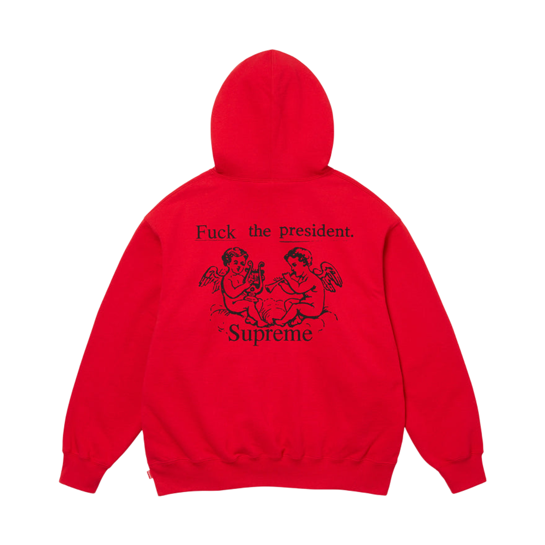 슈프림 프레지던트 후드 스웨트셔츠 레드 - 25FW