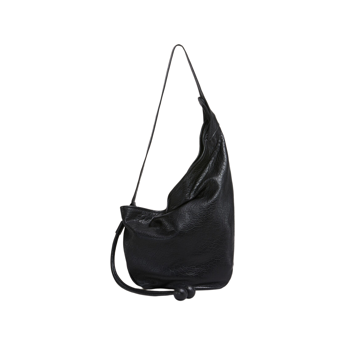 마르니 나파 레더 호보 스몰 백 블랙(Marni Nappa Leather Hobo Small Bag Black) - 1
