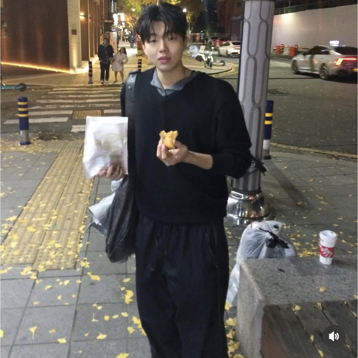 Polyteru 1011 Nylon Track Pants Triple Black - 24SS 착용 스타일 - 1