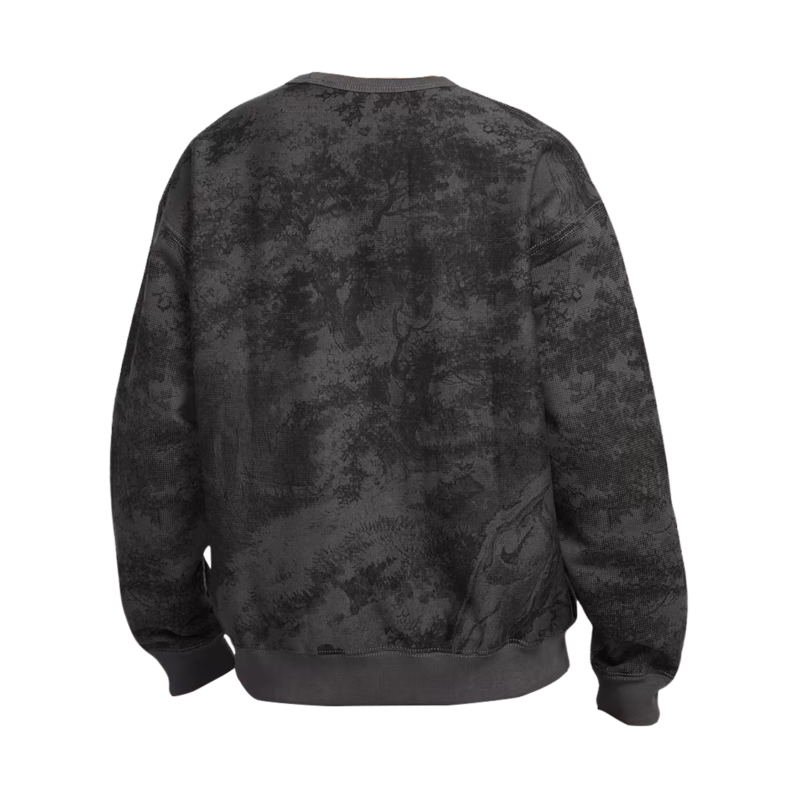 나이키 솔로 스우시 플리스 크루 미디움 애쉬 블랙 - 아시아(Nike Solo Swoosh Fleece Crew Medium Ash Black - Asia) - 2