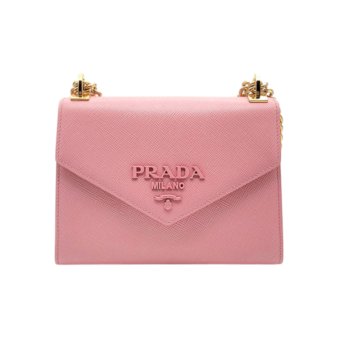 ITQWG5562N2Q Prada Saffiano Monochrome Chain Shoulder Bag (1BD127) L816552