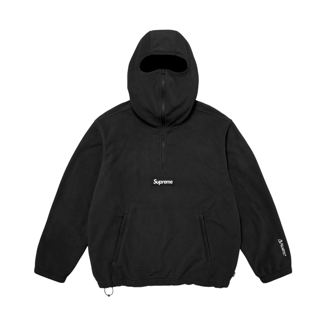 슈프림 폴라텍 페이스 마스크 하프 집 후드 스웨트셔츠 블랙 - 25FW(Supreme Polartec Face Mask Half Zip Hooded Sweatshirt Black - 25FW)