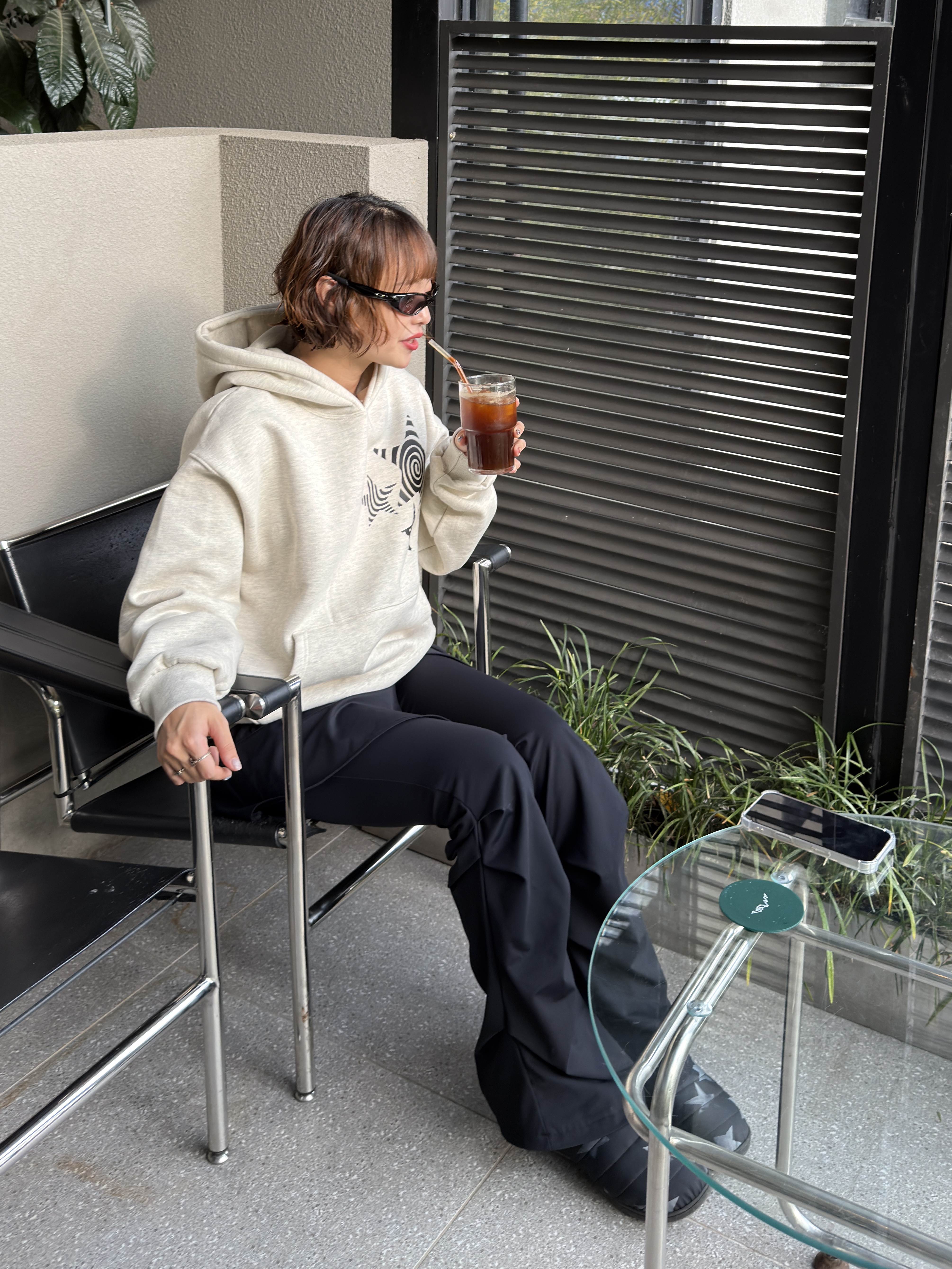 Subu Down Sandal Exclusive Star 착용 스타일 - 1