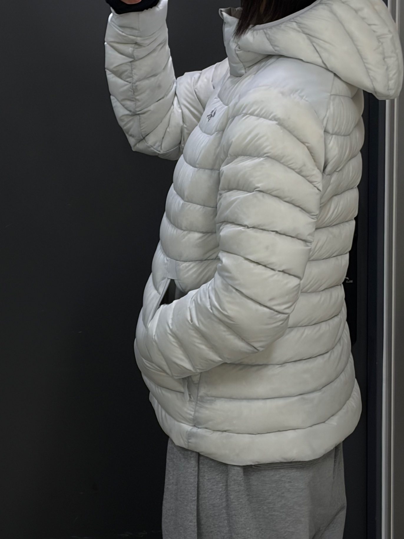 (W) Arc'teryx Cerium Hoody Solitude 착용 스타일 - 2