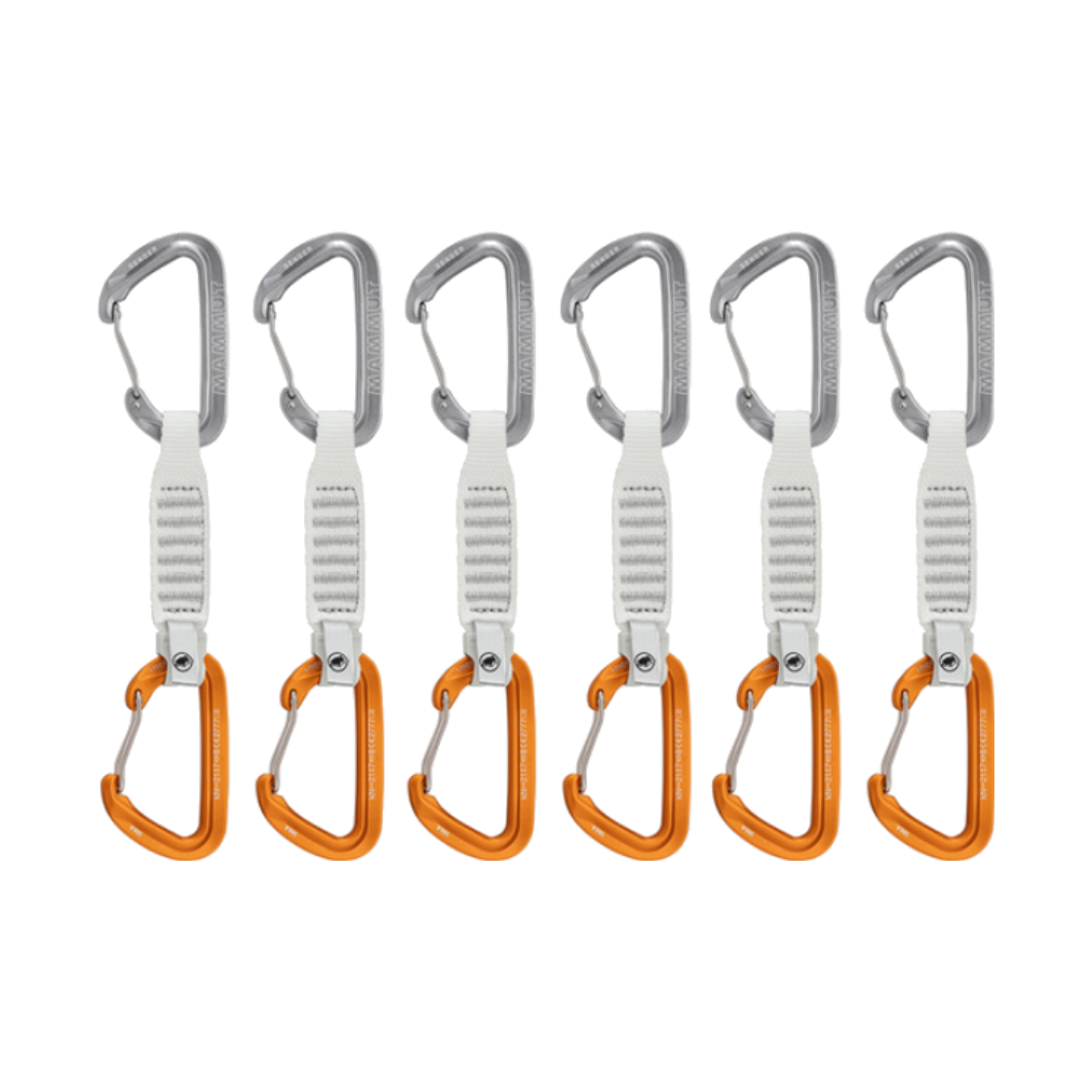 M31E6AC013 MAMMUT Sender Wire 12 cm 6-Pack Quickdraws Grey