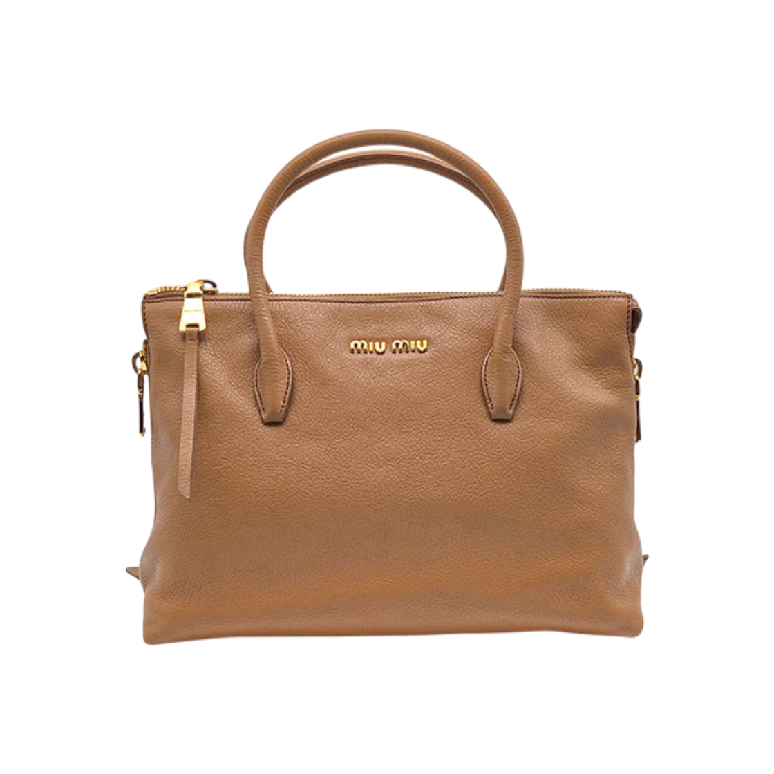ITQ2BON45E6V Miu Miu Logo Tote and Shoulder Bag (RN1016) L428626