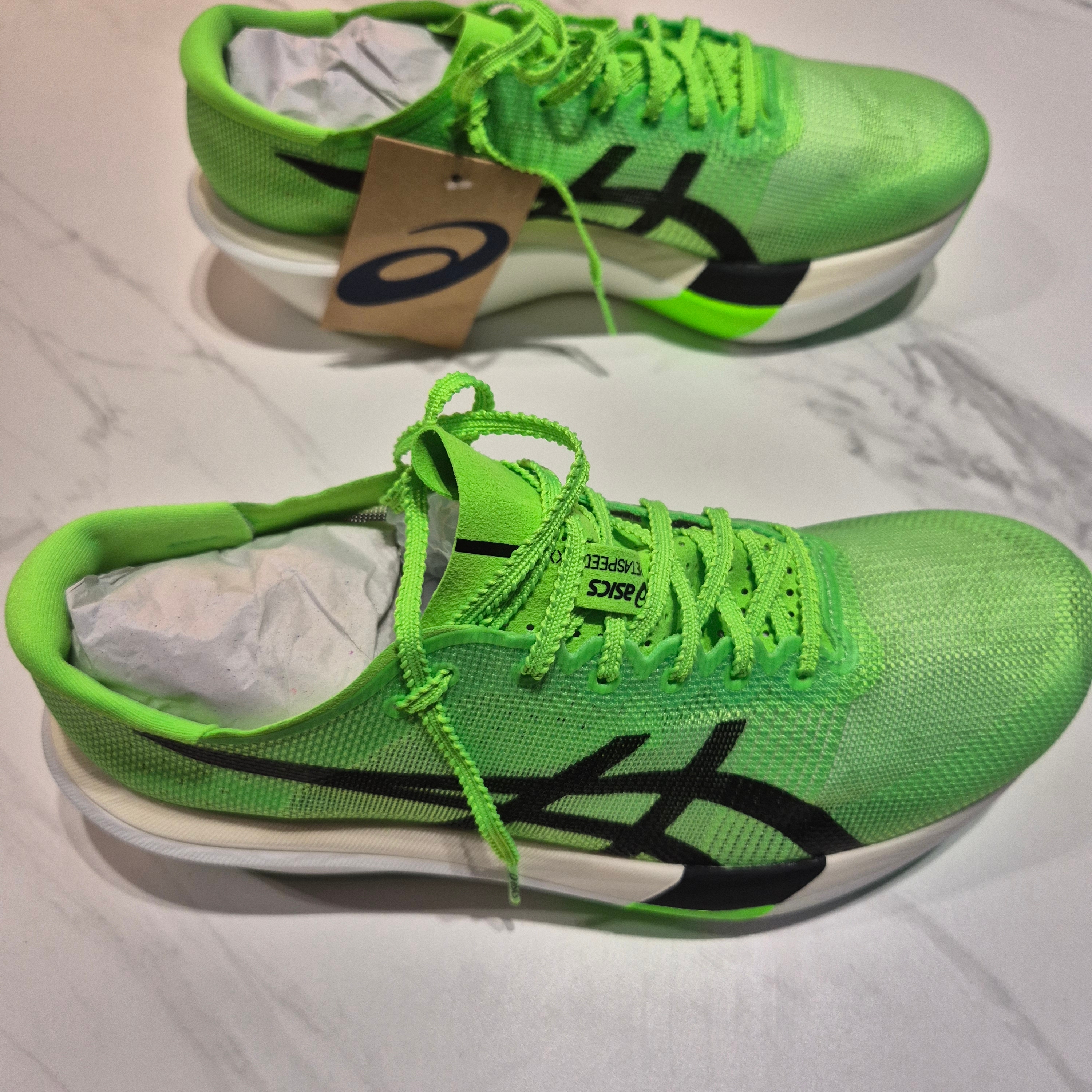 Asics Metaspeed Sky Tokyo Green Gecko Black 착용 스타일 - 3
