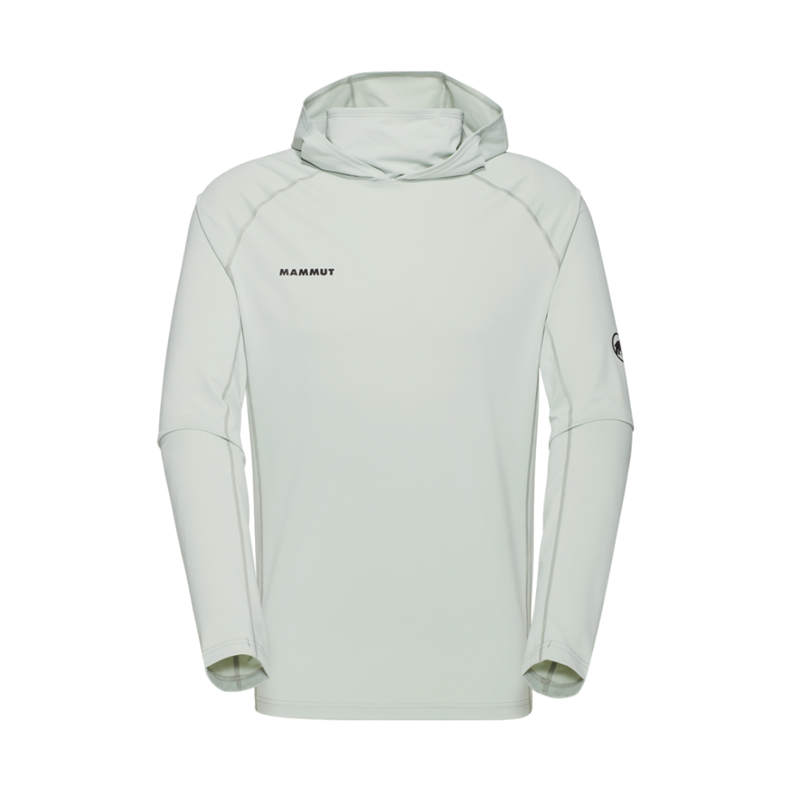 M11E6FH001 MAMMUT Selun FL Sun Hoody Men Silver