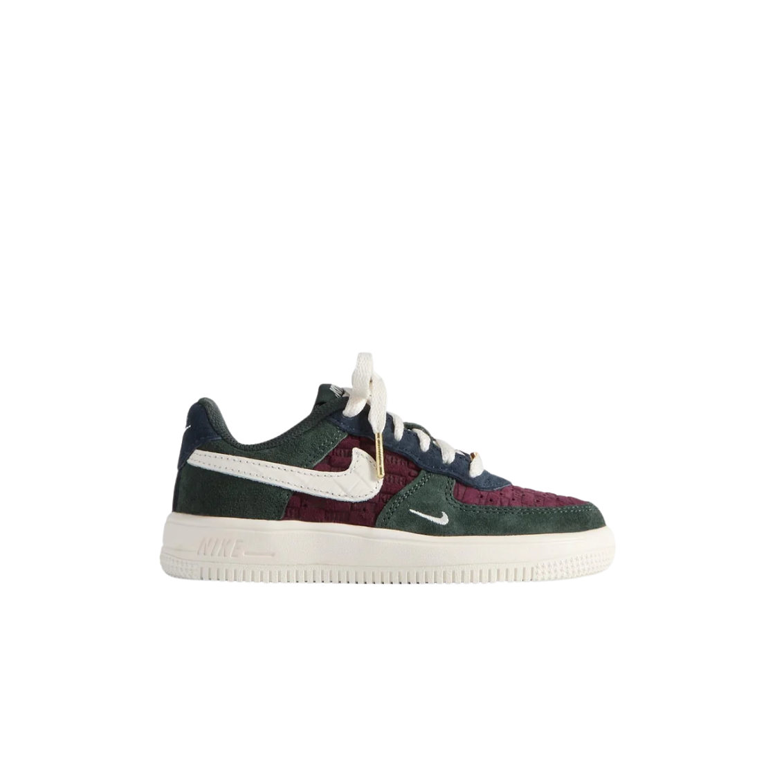 IM6036-600 (PS) Nike x Kith Air Force 1 Low Lace Night Maroon Phantom