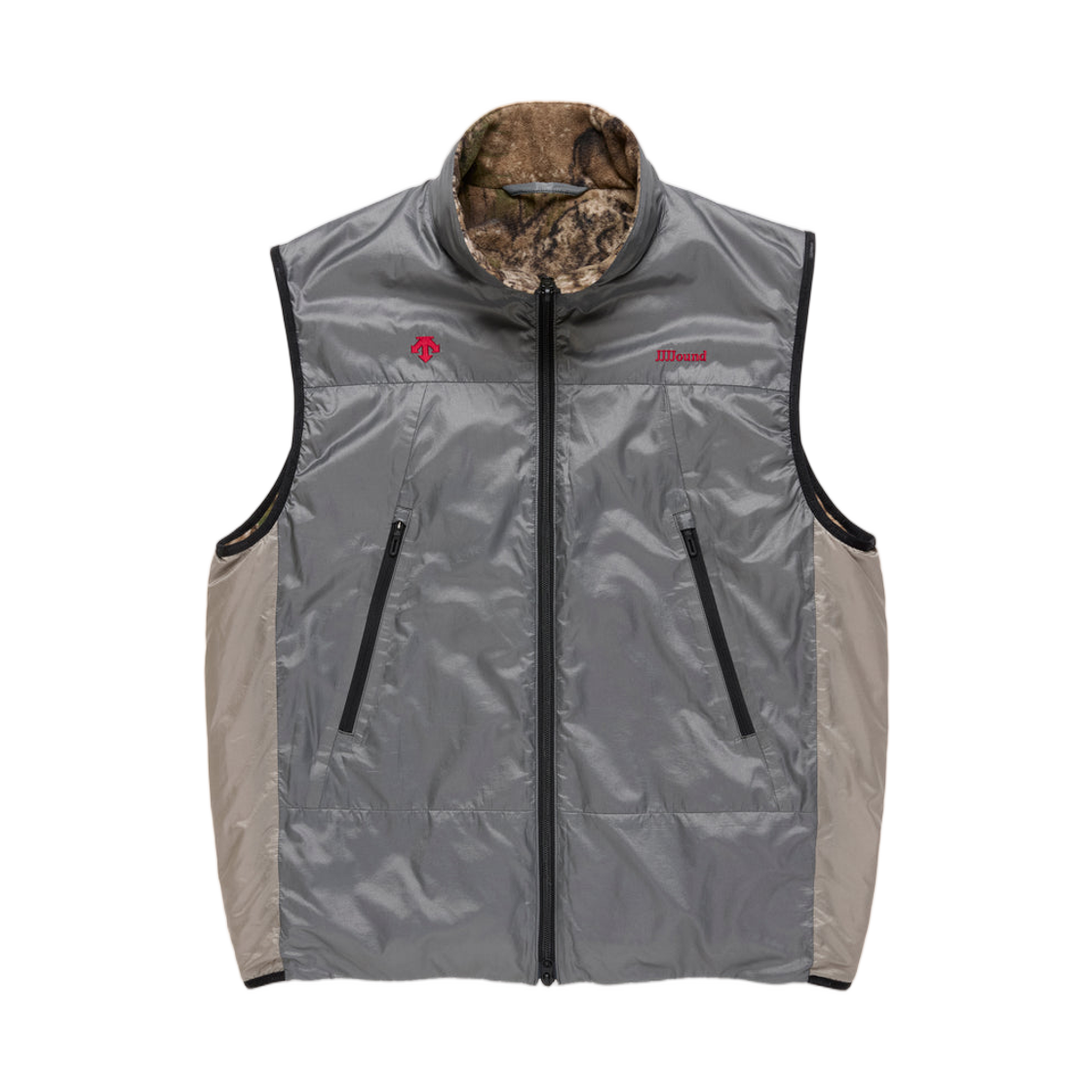 - Descente Allterrain x JJJJound Reversible Vest Charcoal Taupe
