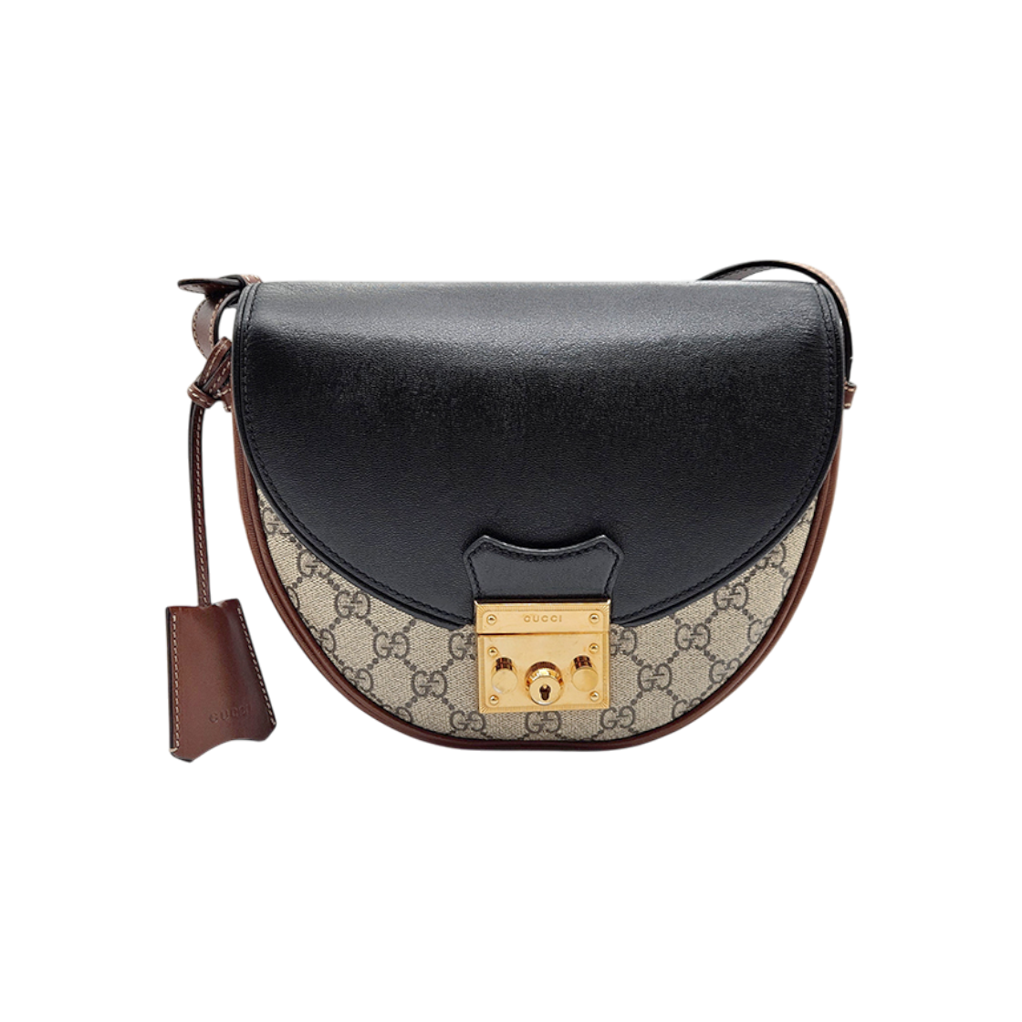 ITEL4F9DUH9D Gucci Supreme Padlock Small Crescent Shoulder Bag