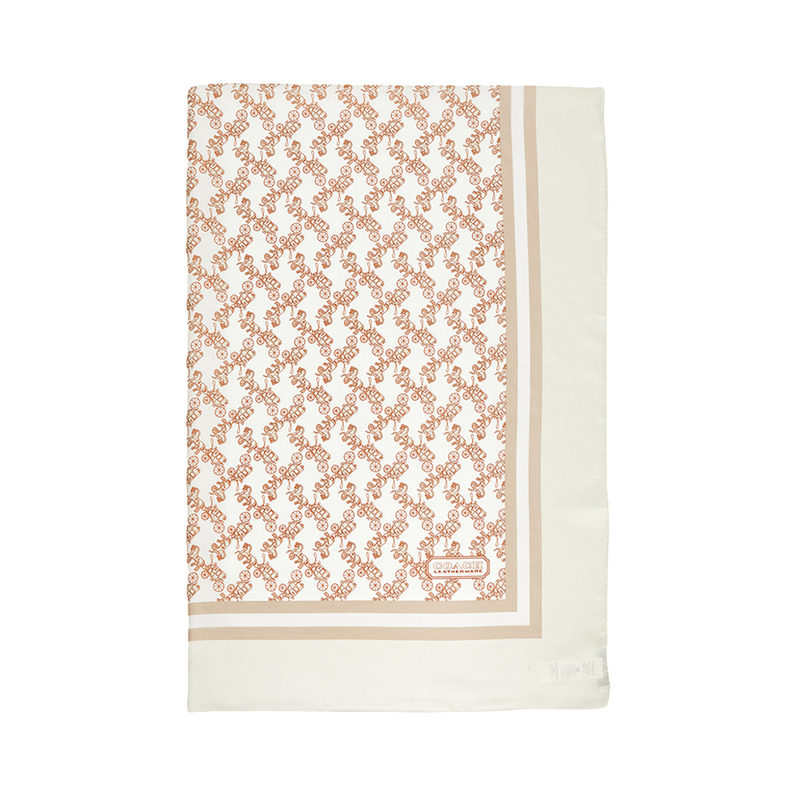 CH153-IVO (W) Coach Silk Scarf Ivory