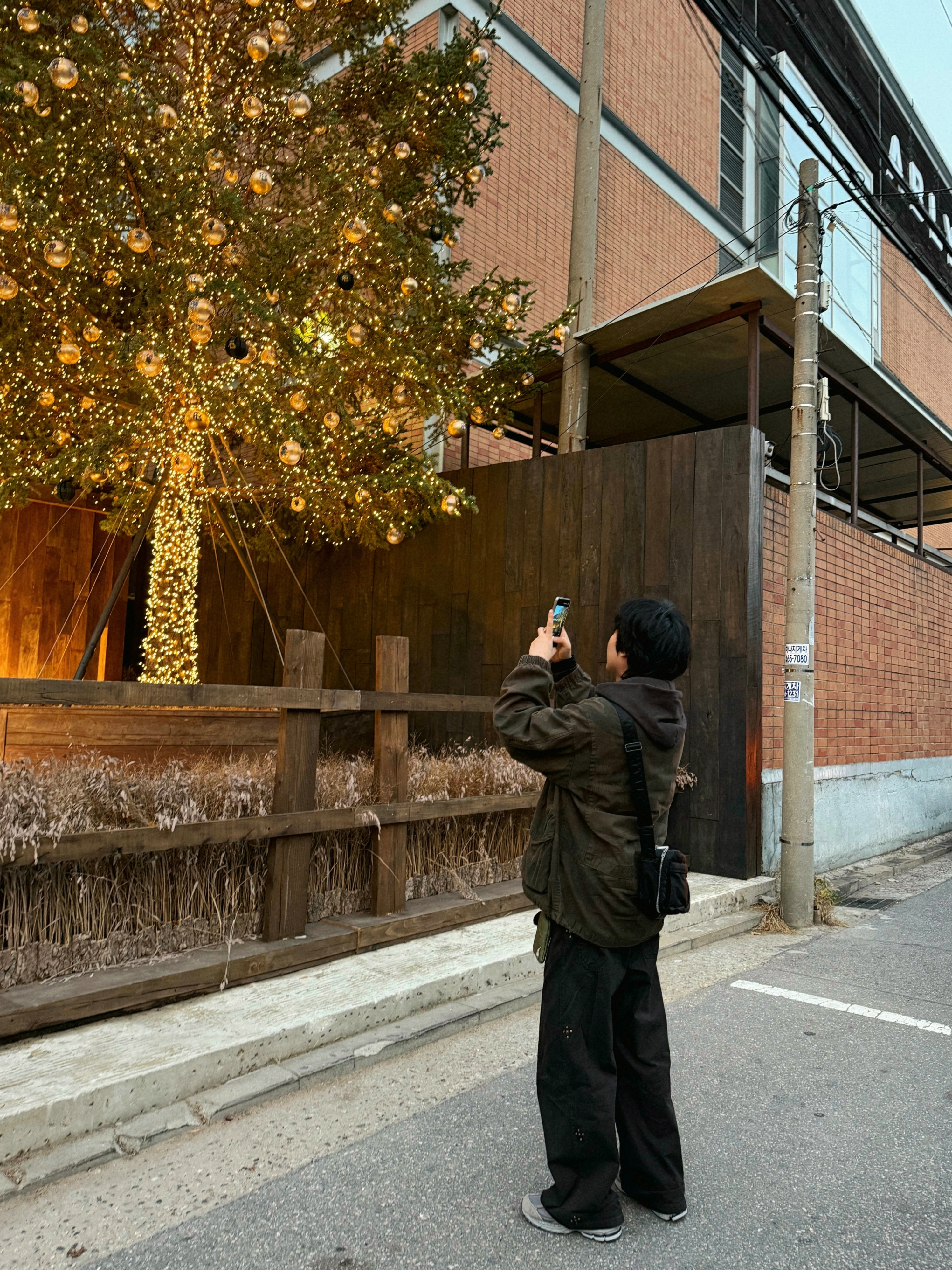 Polyteru Human Index Human Loosed Zip Hoodie Brown Charcoal, Polyteru 1011 Gosima Pants Rivet Flowers Vintage Charcoal 착용 스타일 - 4