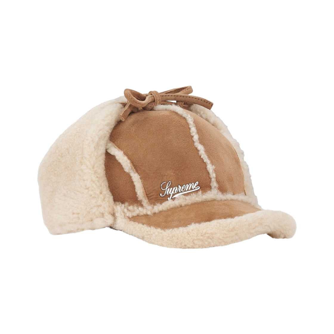 - Supreme Shearling Lined Earflap Cap Tan - 25FW