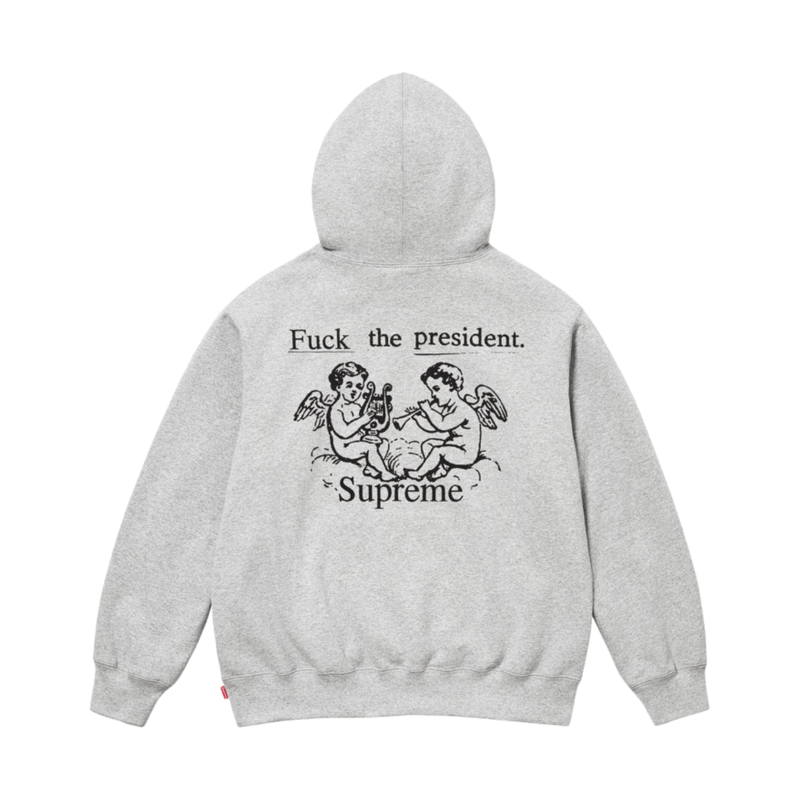 슈프림 프레지던트 후드 스웨트셔츠 헤더 그레이 - 25FW