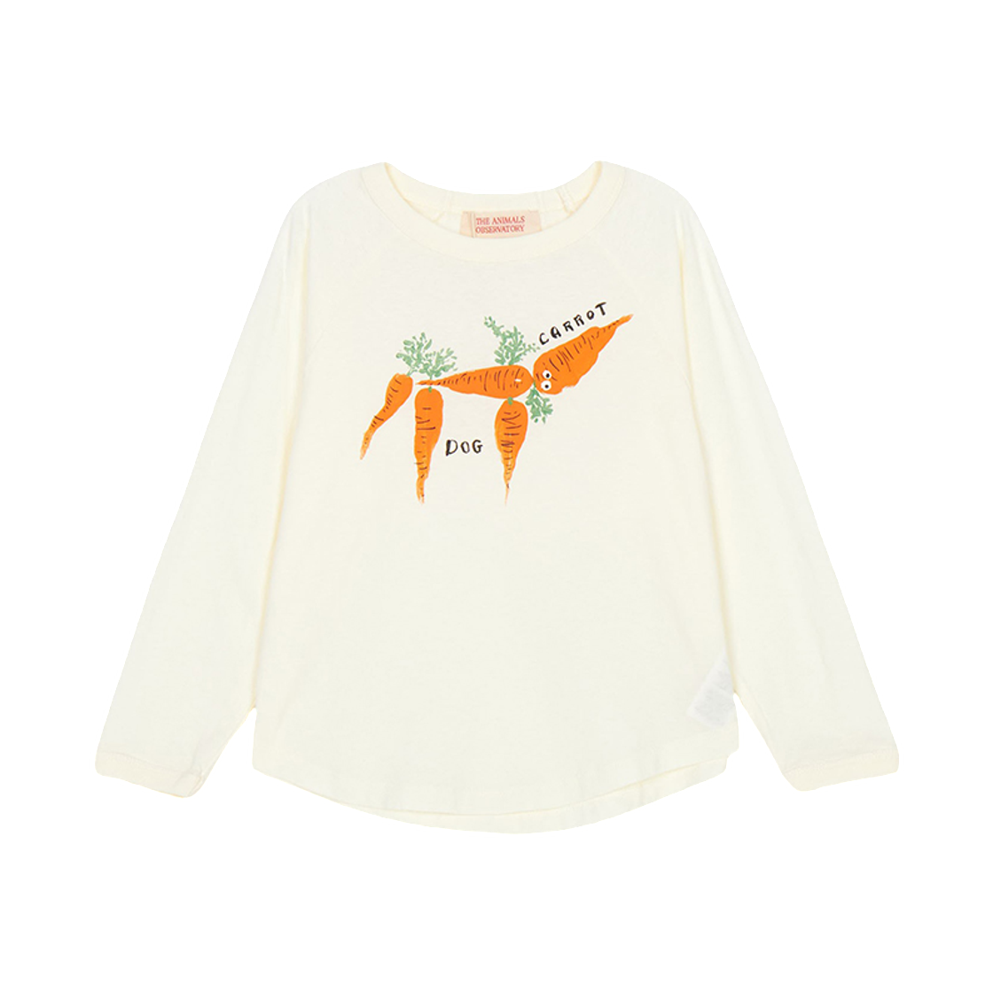 (키즈) 타오 롱슬리브 티셔츠 화이트((Kids) TAO Long Sleeve T-Shirt White)