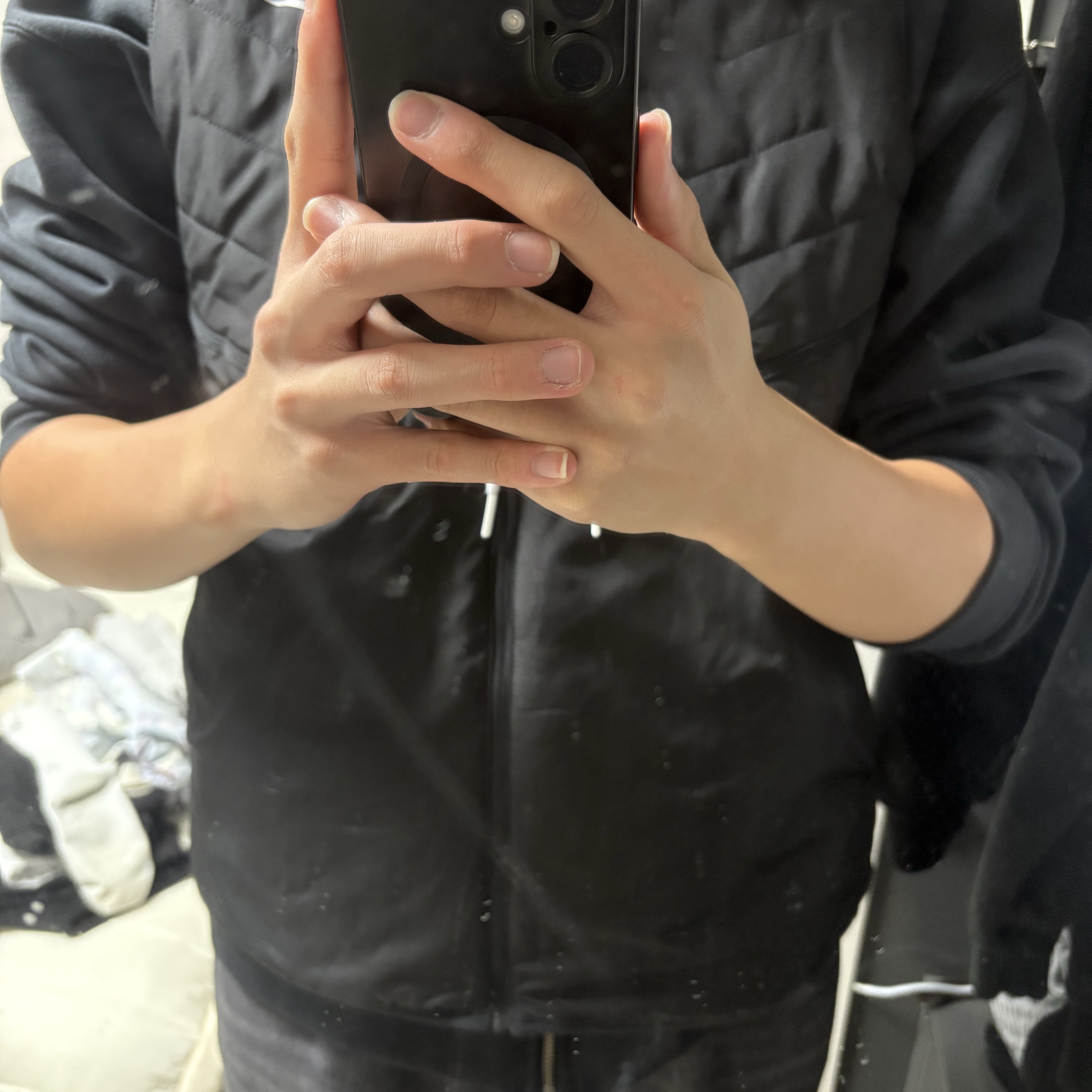 Nike Therma-Fit Repel Synthetic-Fill Running Gilet Black - Asia, Nike NRG Solo Swoosh Full Zip Hoodie Black - Asia 착용 스타일 - 1