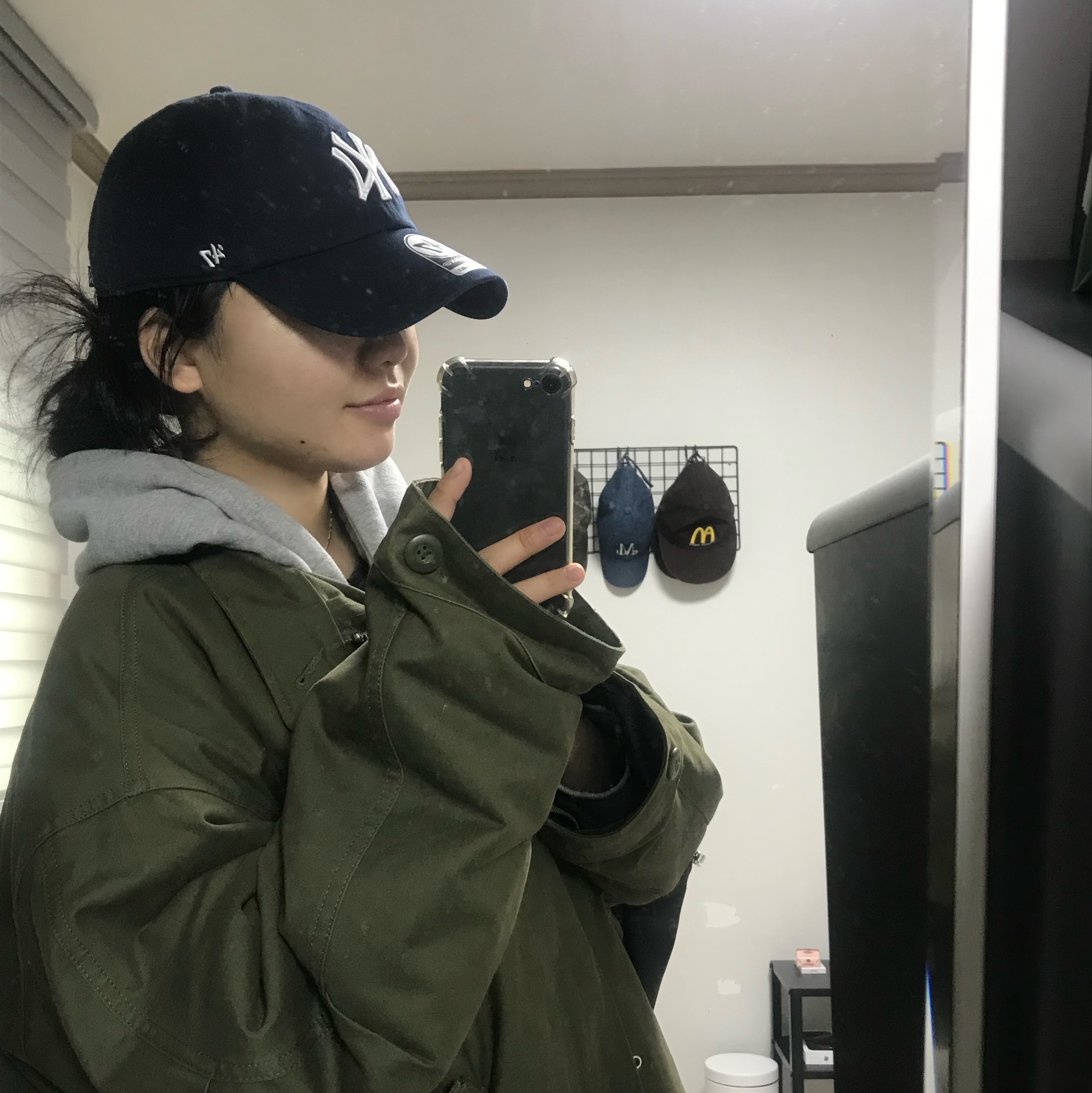 47 Brand New York Yankees Clean Up Navy 착용 스타일