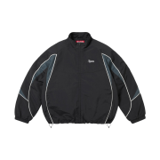 Supreme Contrast Piping Track Jacket Black - 25FW