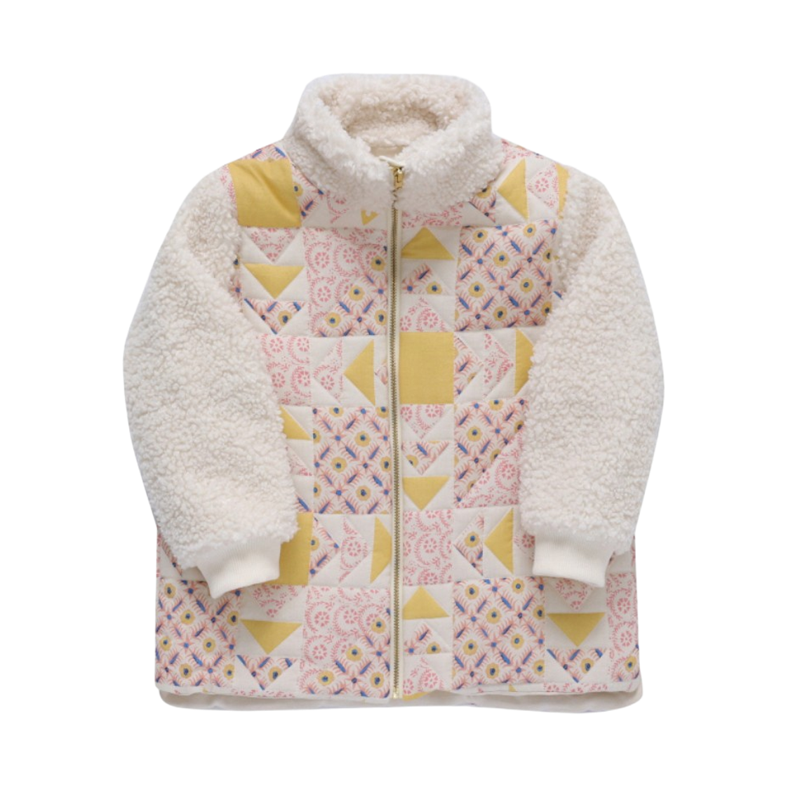 (키즈) 루이스 미샤 로사 패치워크 자켓 아이보리((Kids) Louise Misha Rosa Patchwork Jacket Ivory)
