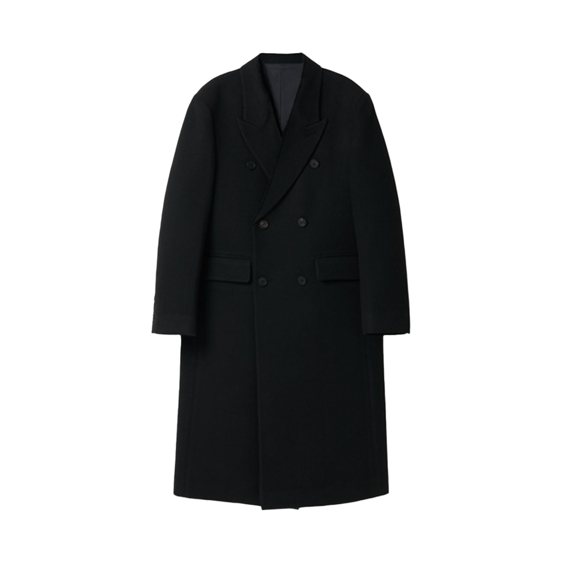 에스티유 인벌티드 더블 코트 인 블랙